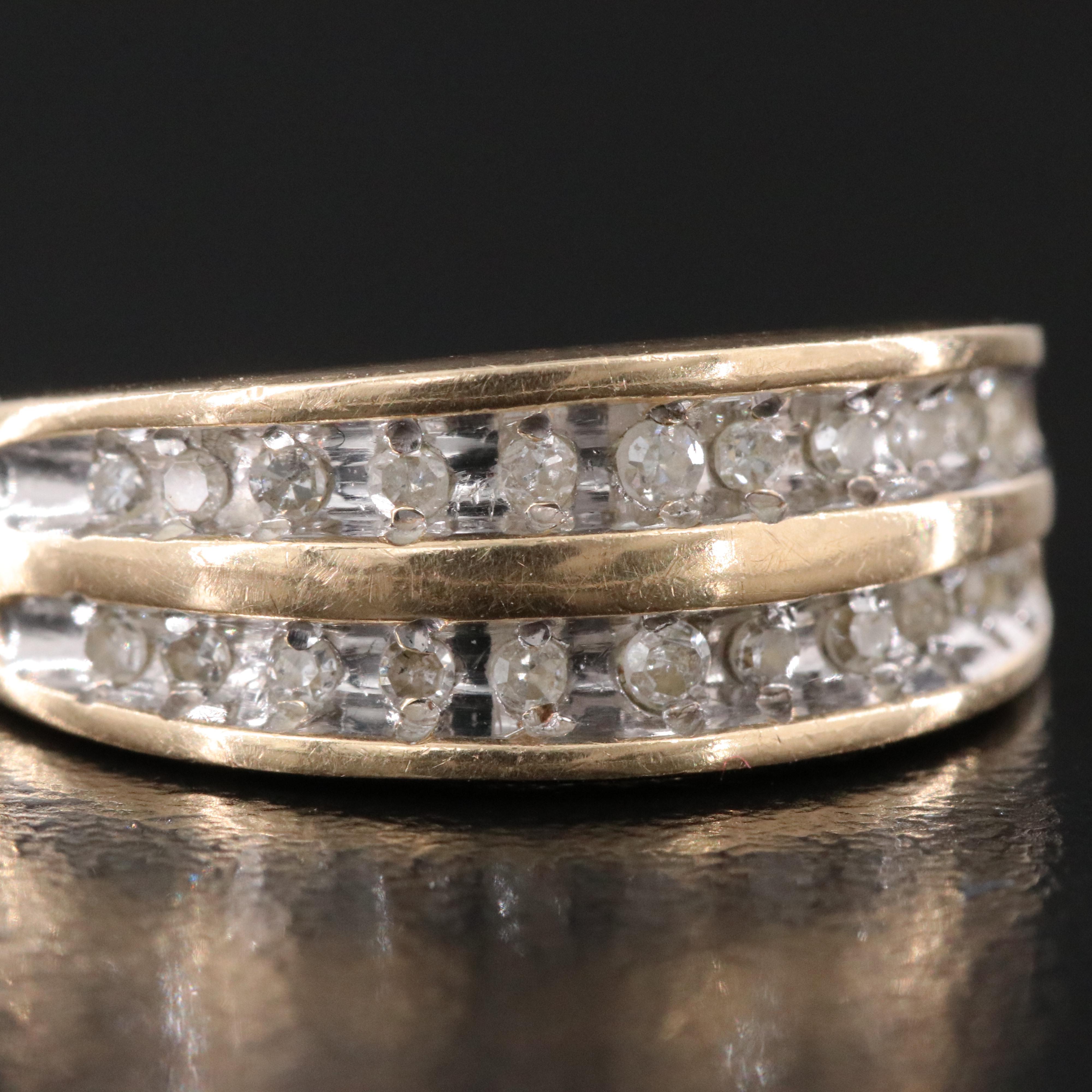 10K 0.23 CTW Diamond Ring