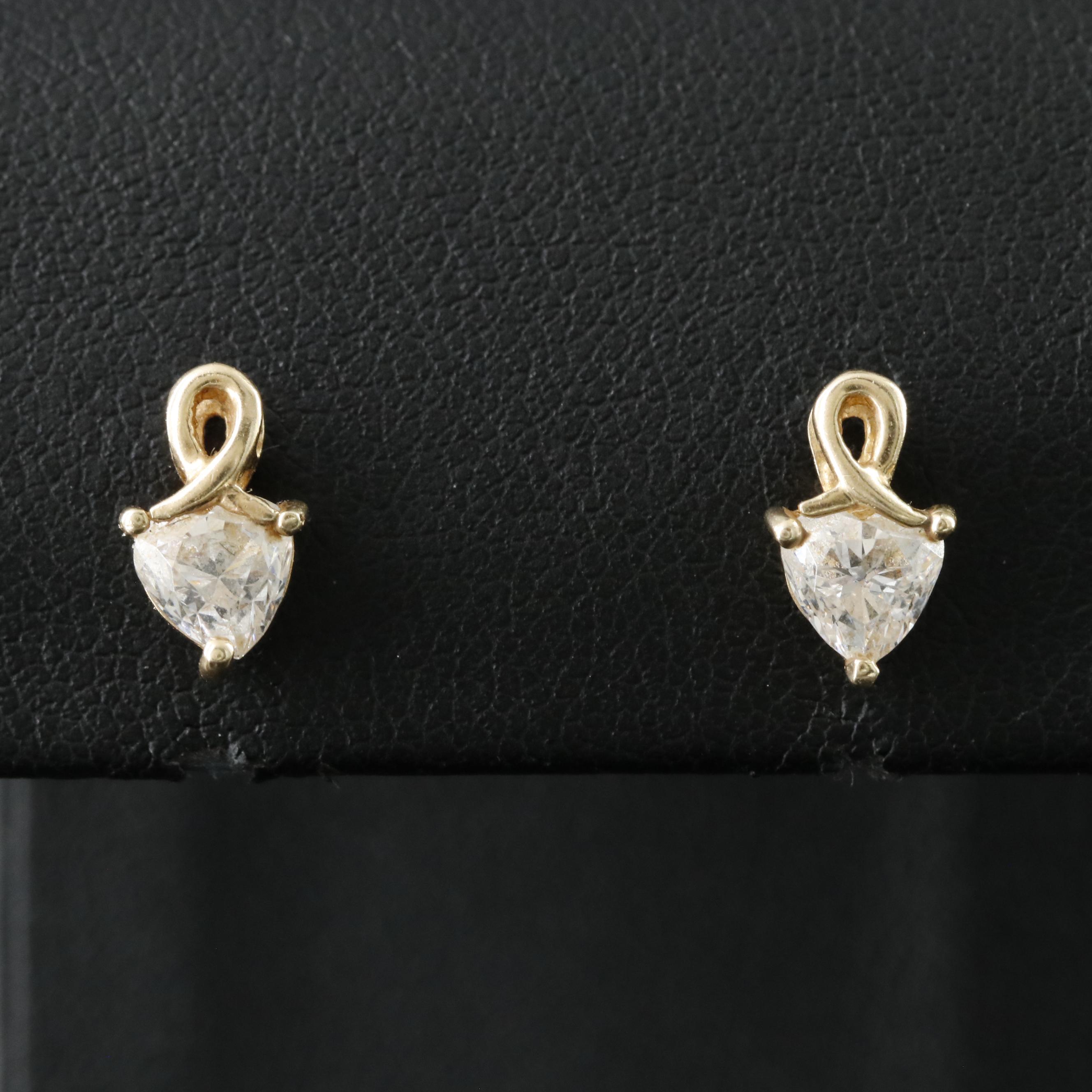 14K CZ Earrings