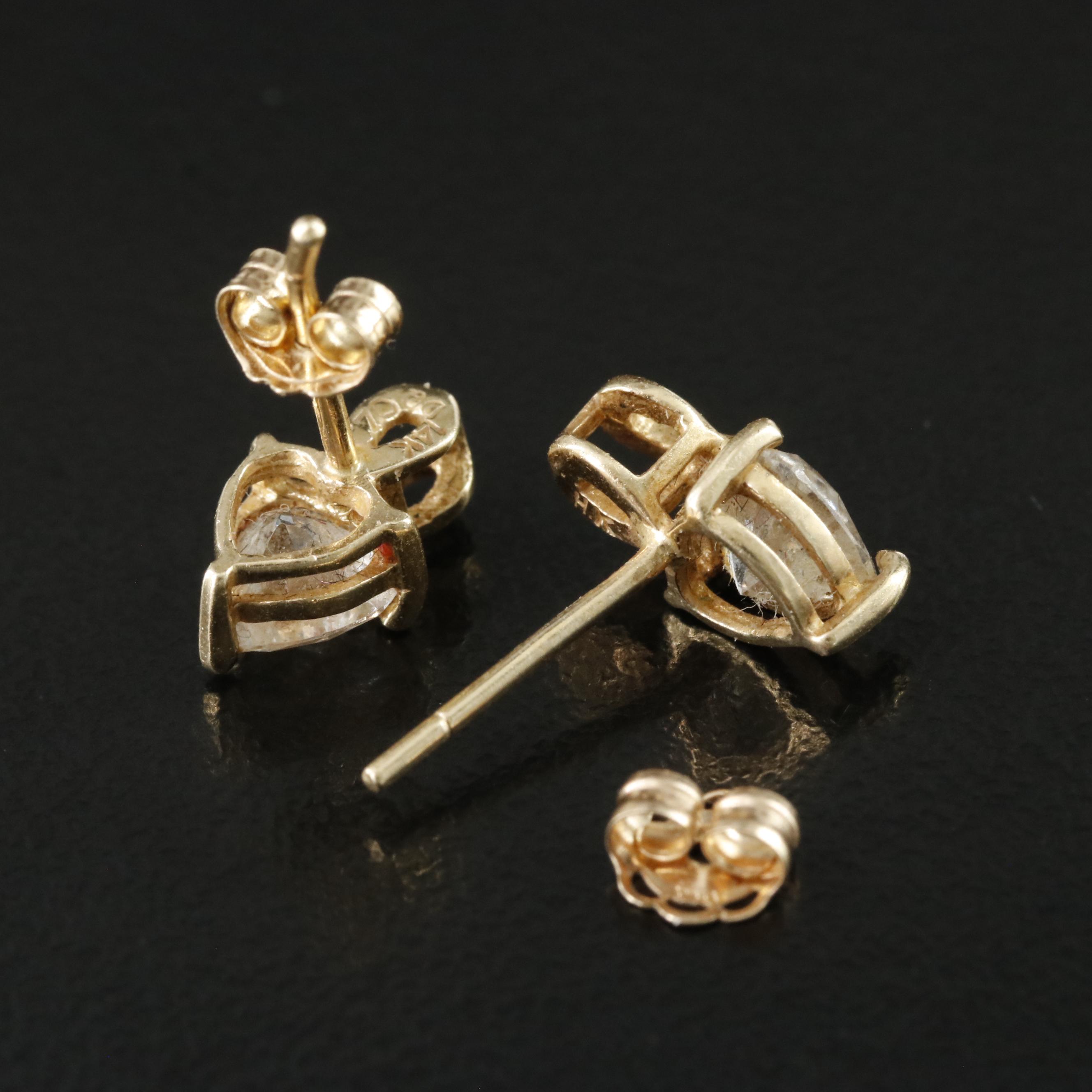 14K CZ Earrings