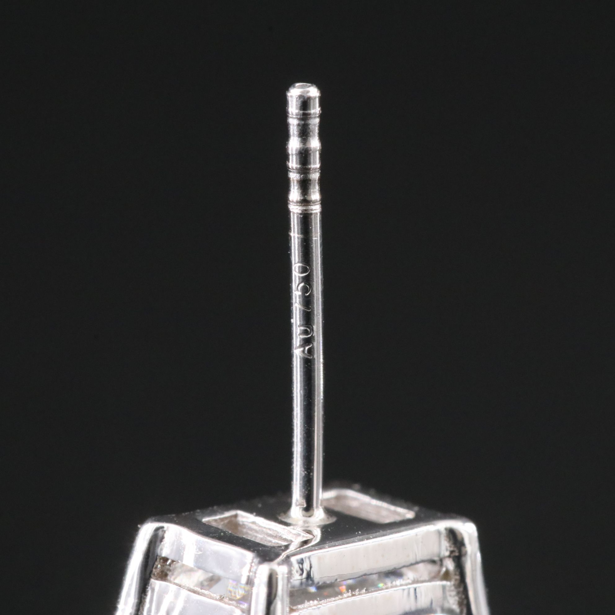 18K 3.73 CTW Lab Grown Diamond Stud Earrings with IGI Reports