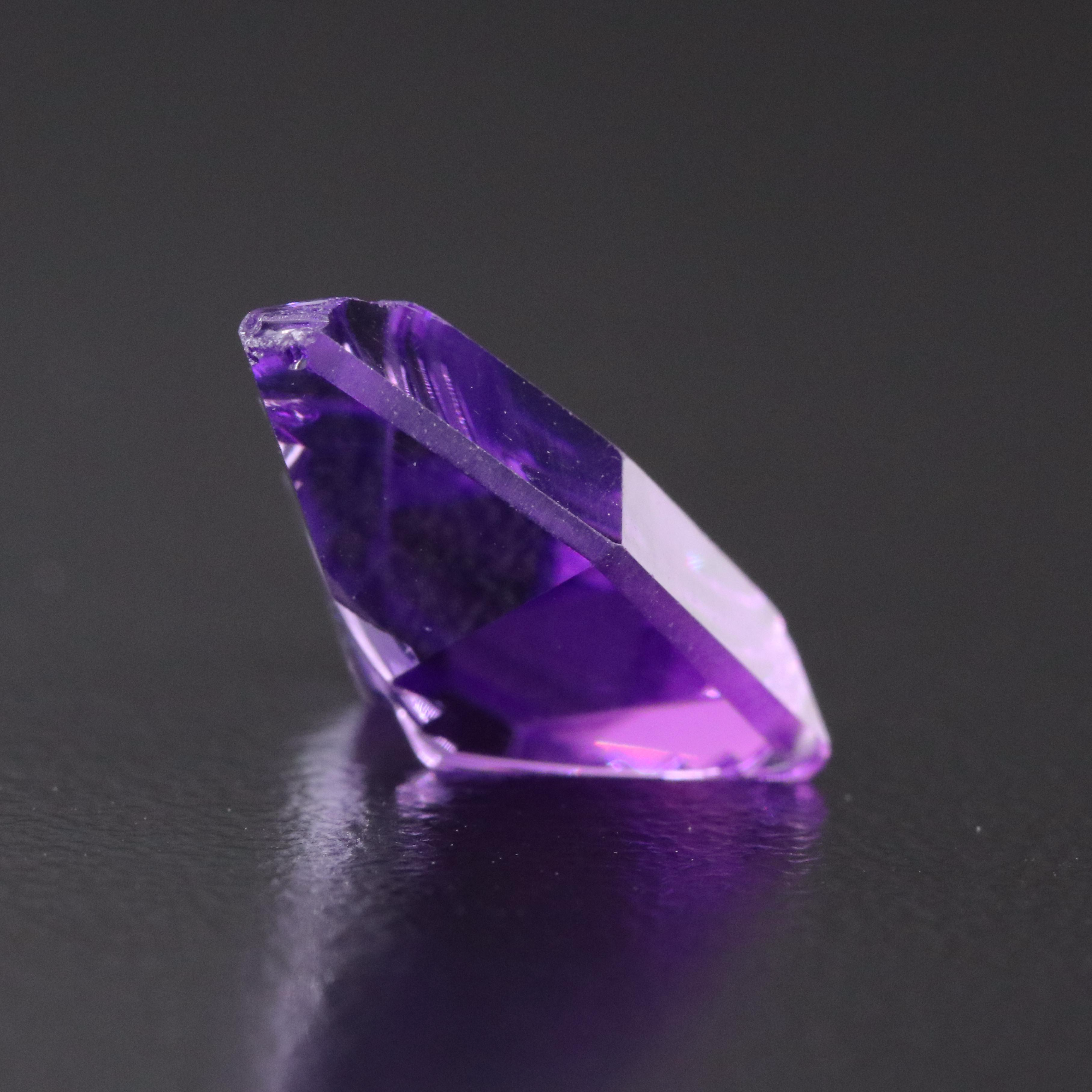 Loose 6.29 CT Fantasy Cut Amethyst