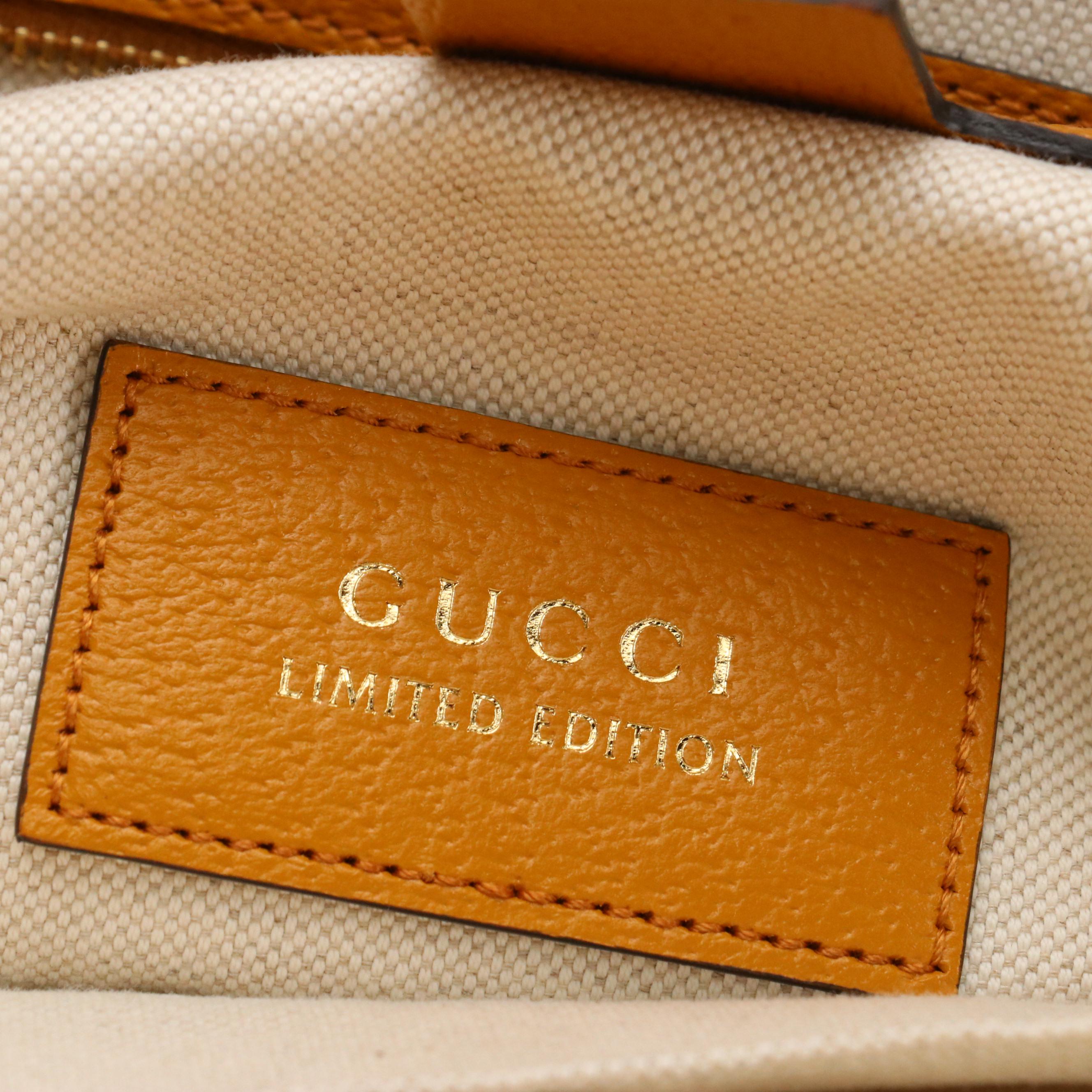 Gucci Limited Edition Exo Kai Teddy Bear Printed GG Supreme Canvas Tote Bag