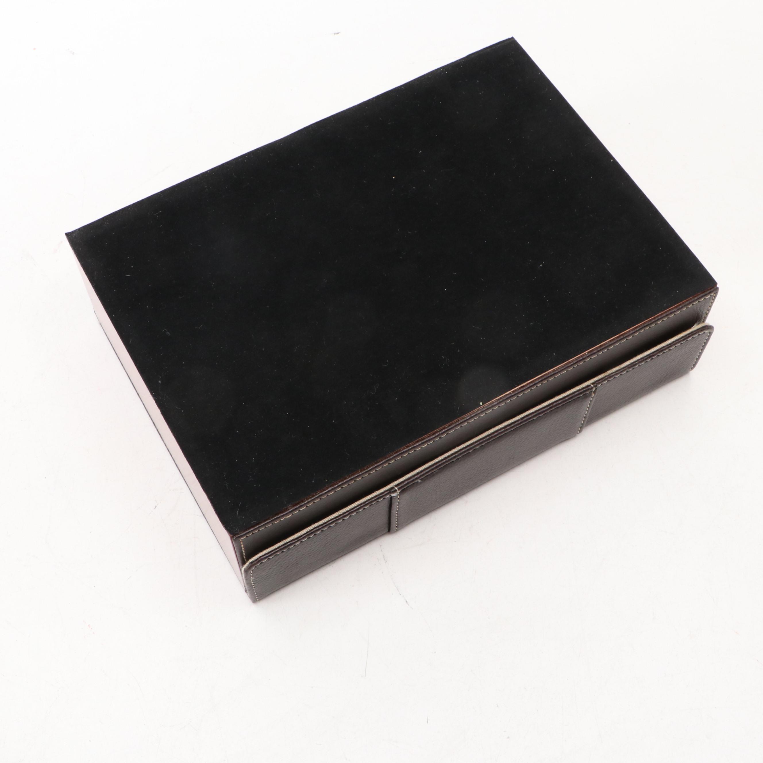 Cole Haan Leather Desk Valet with Watch Case and Other Office Accessories