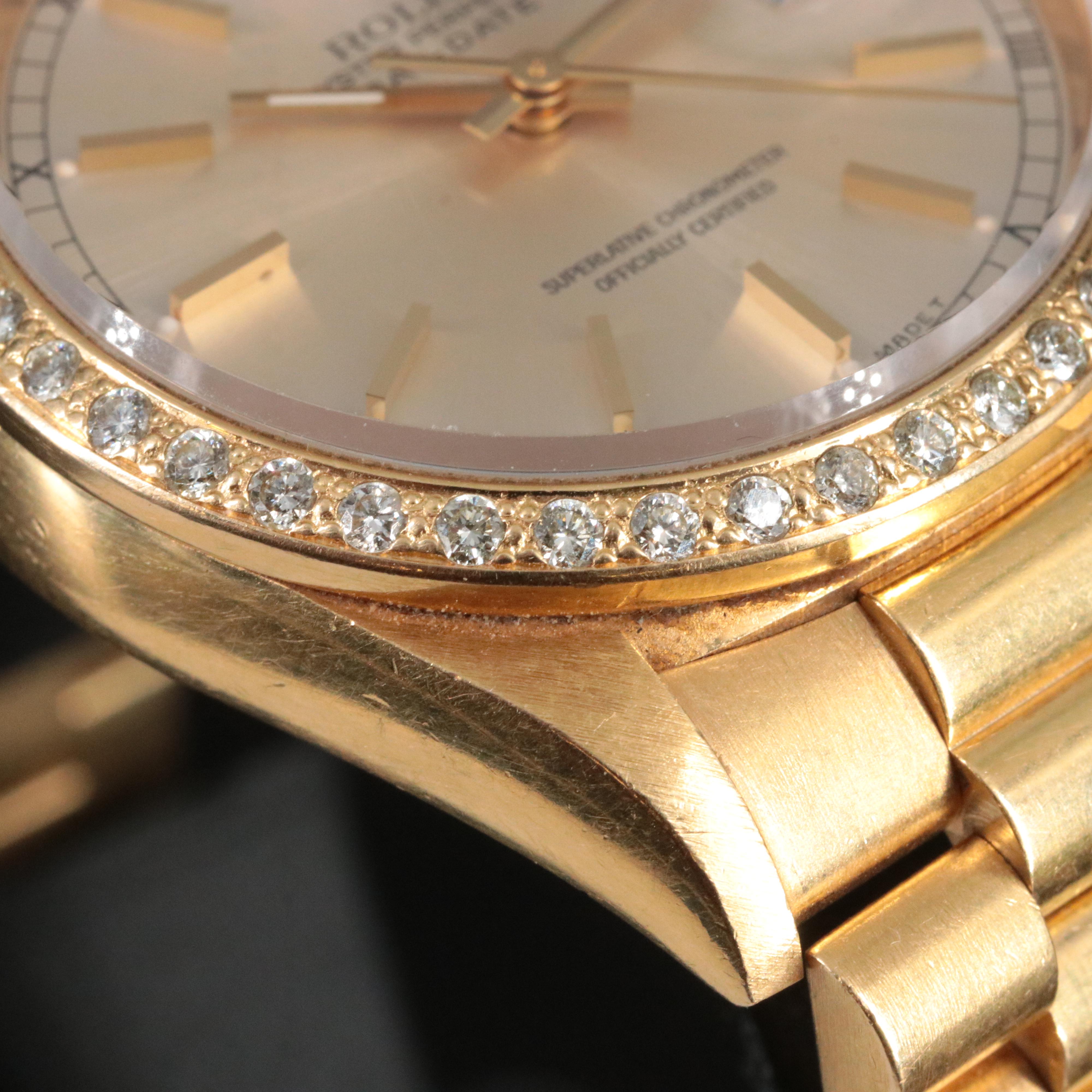 1995 Rolex Day-Date Custom Diamond President 18238 Watch