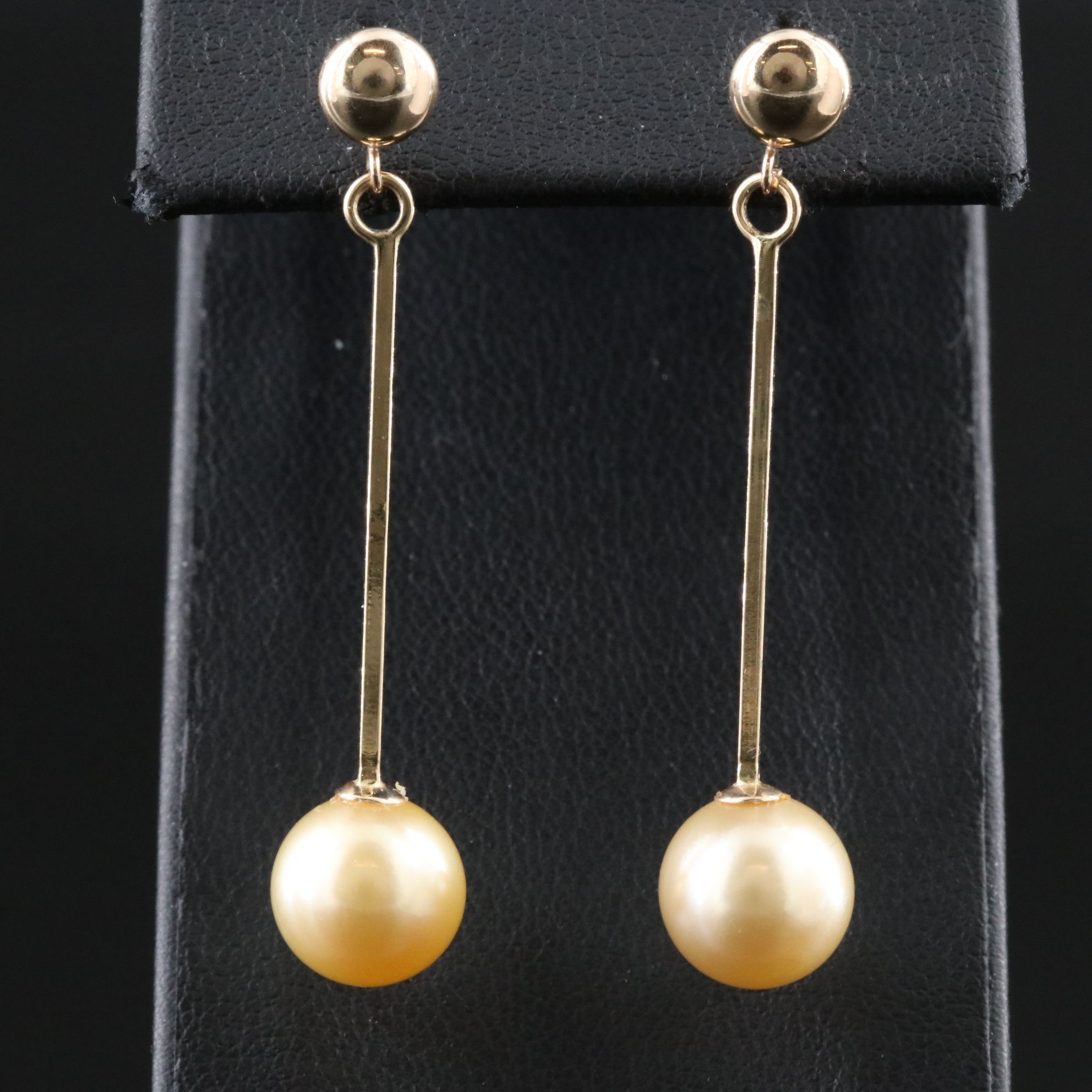 14K Pearl Drop Earrings