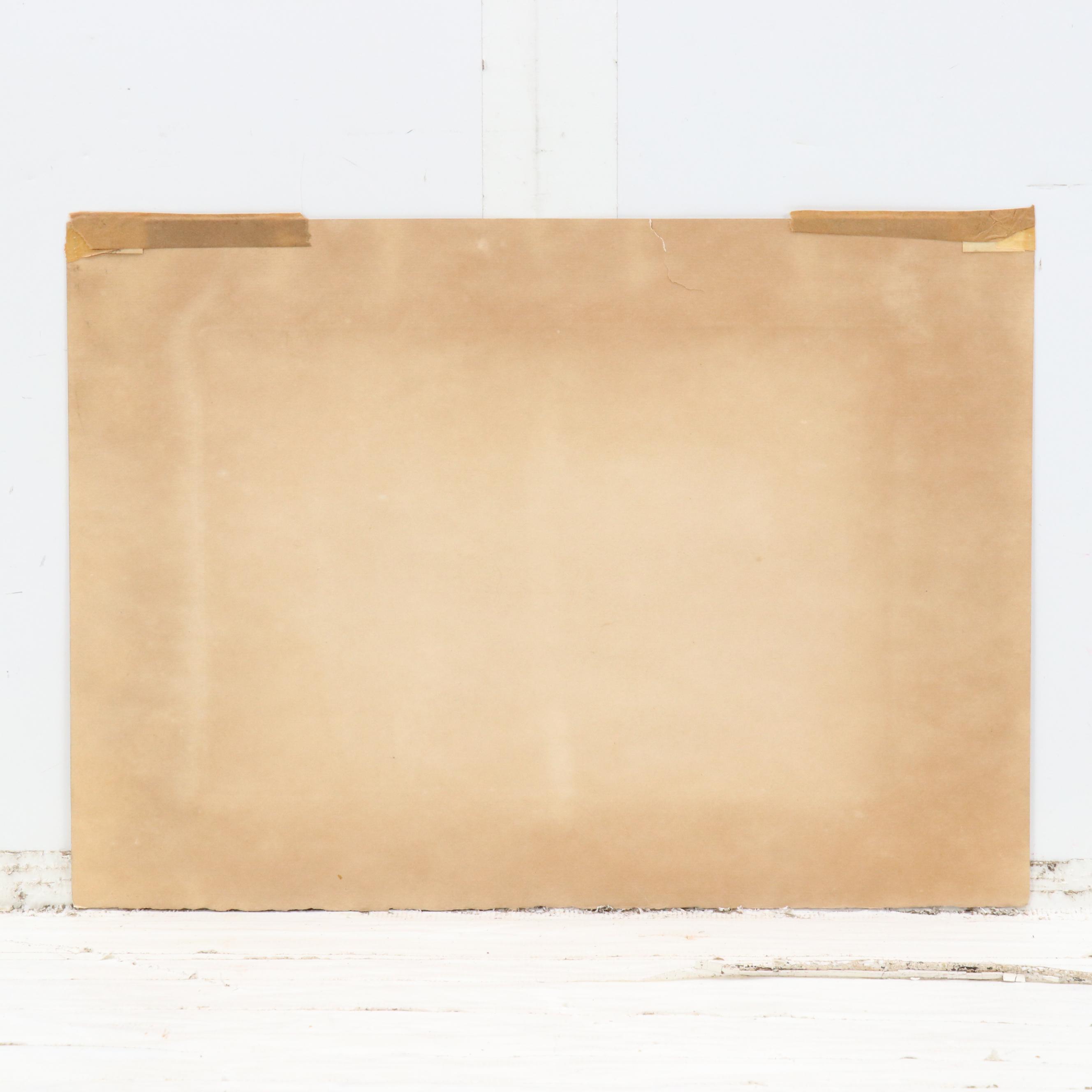 Etching by David Young Cameron "Perth Bridge," Early 20th Century