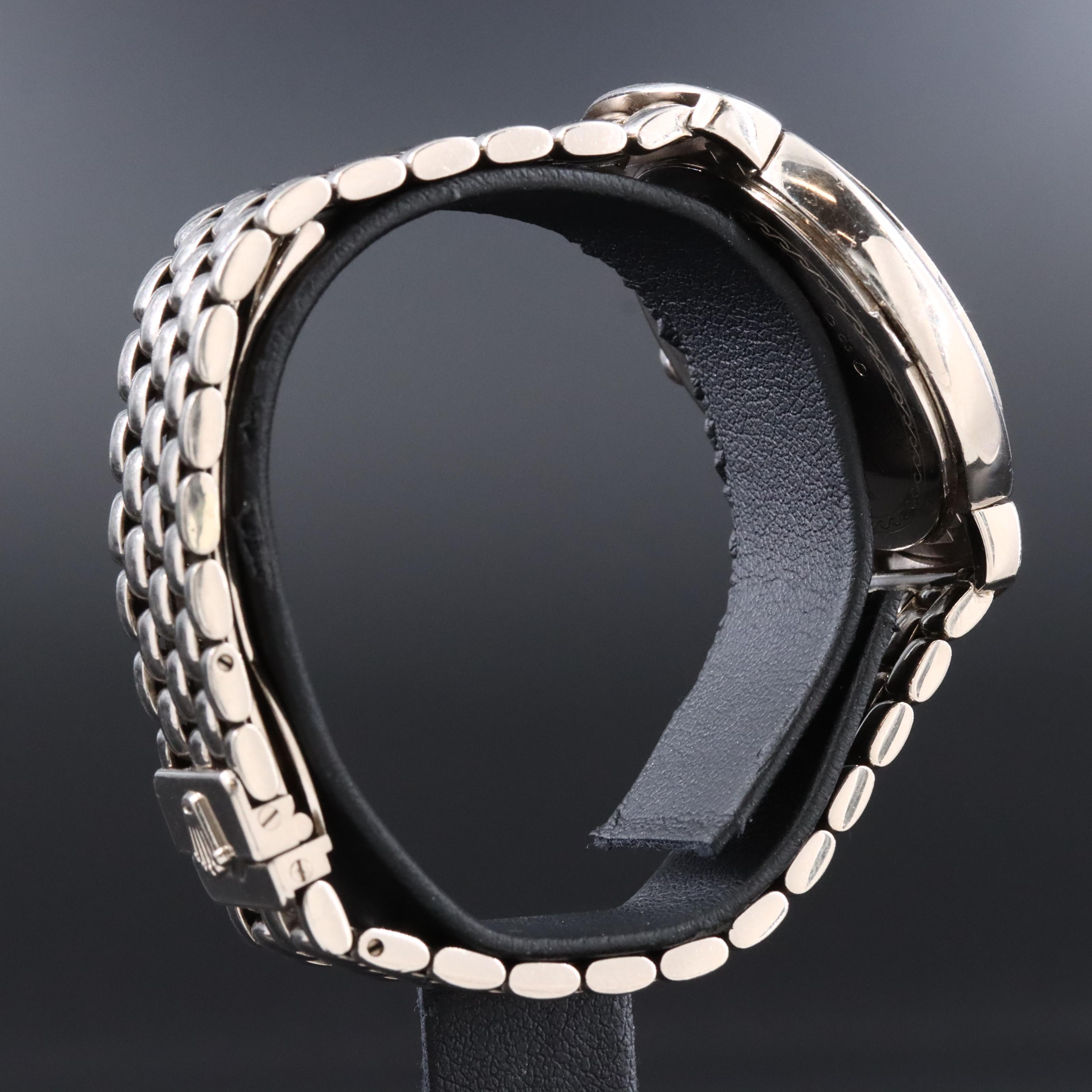 2007 Rolex Cellini Cellissimo Silver Jubilee Diamond Dial & Bezel 18K 6681 Watch