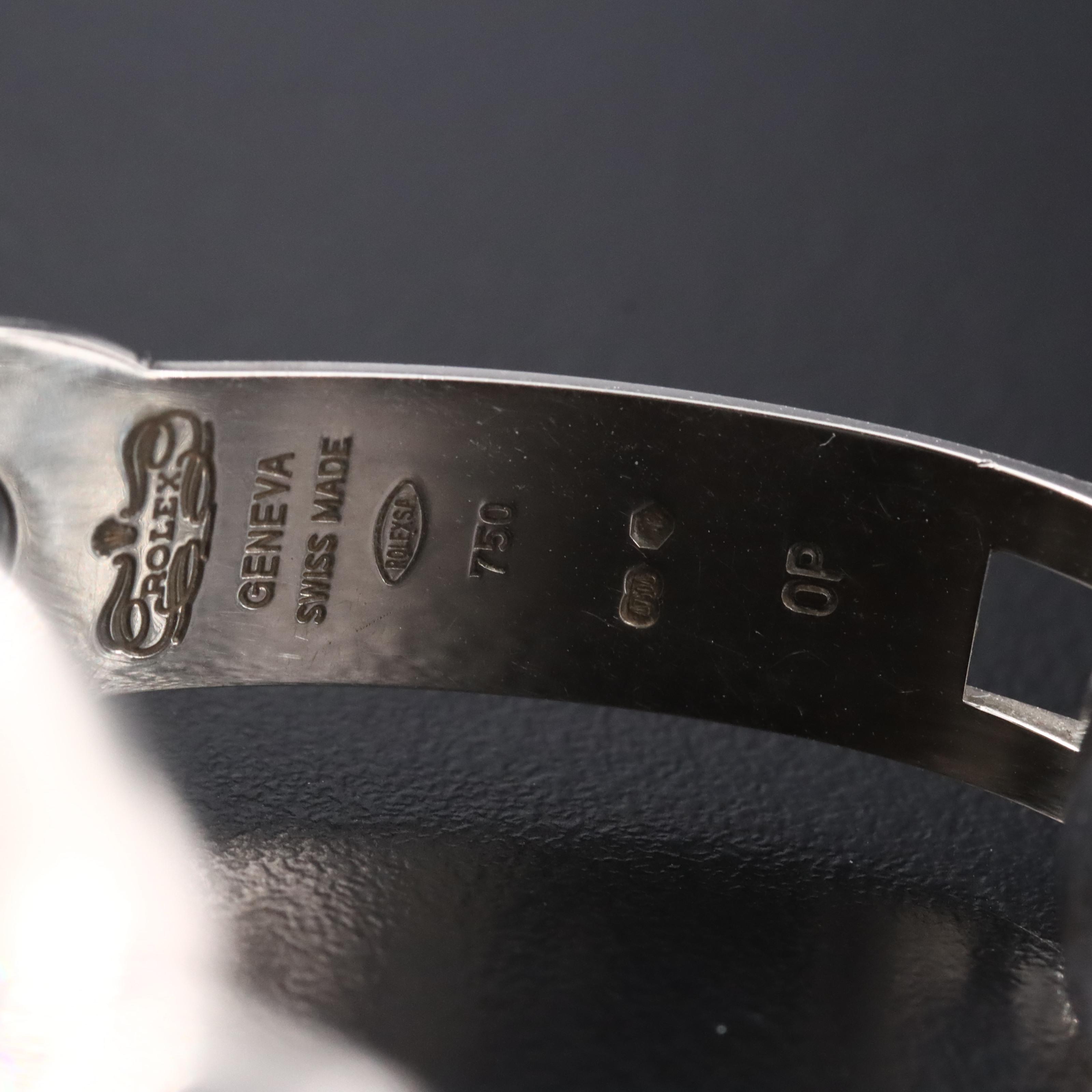 2007 Rolex Cellini Cellissimo Silver Jubilee Diamond Dial & Bezel 18K 6681 Watch