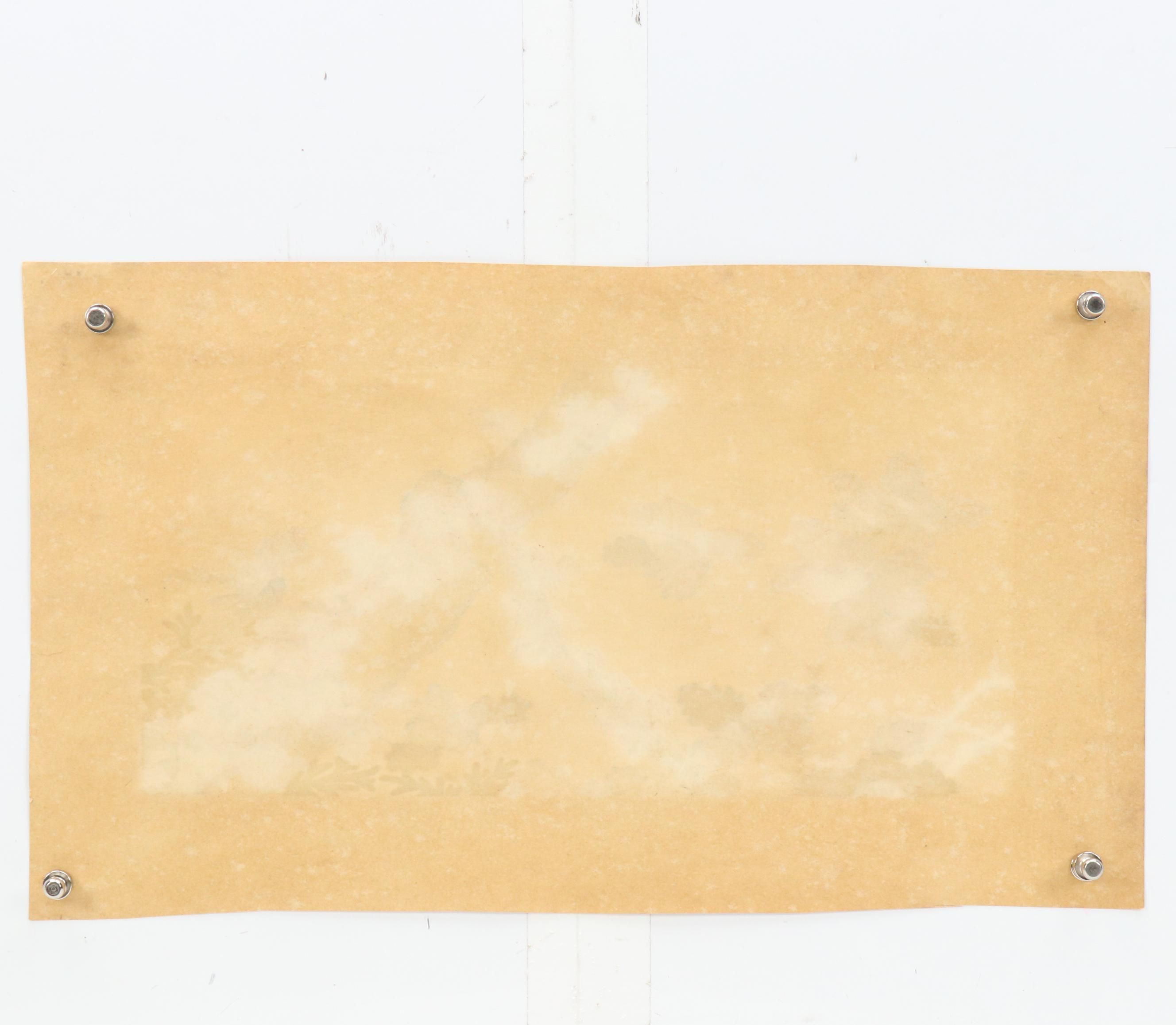 East Asian Floral Watercolor Painting, Early 20th Century