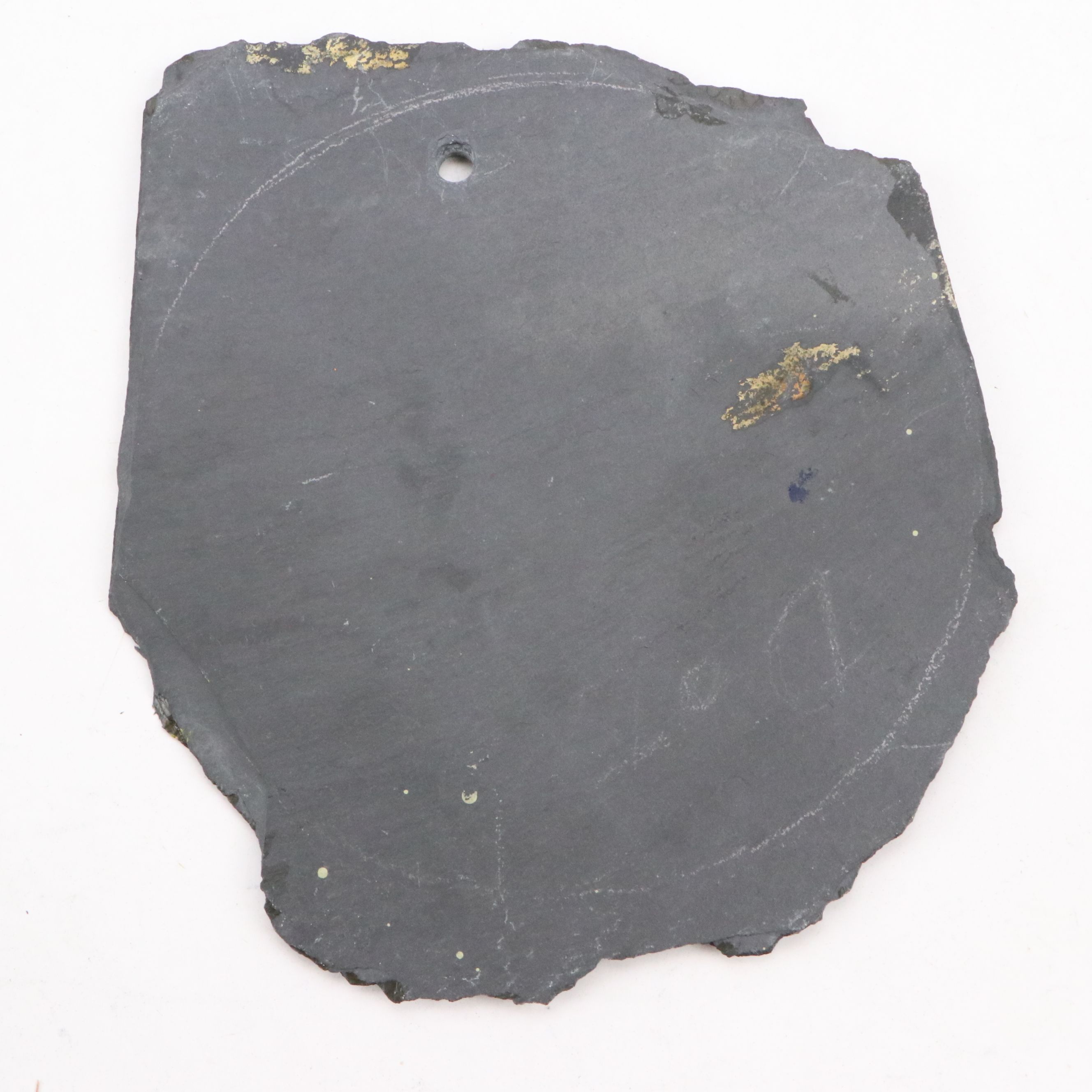 Wood Fruit in Basket with Fruit Paintings on Wood and Slate