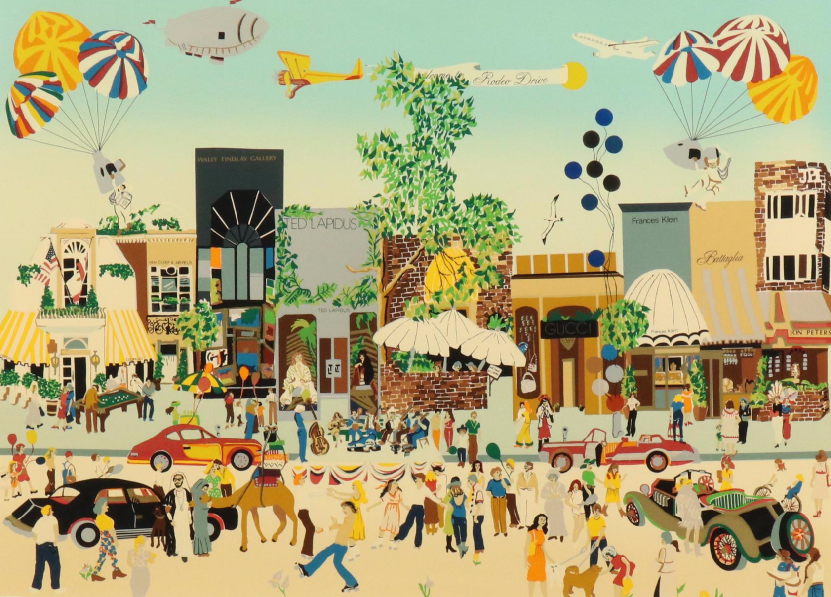 Melanie Taylor Kent Signed Serigraph "Rodeo Drive," 1981