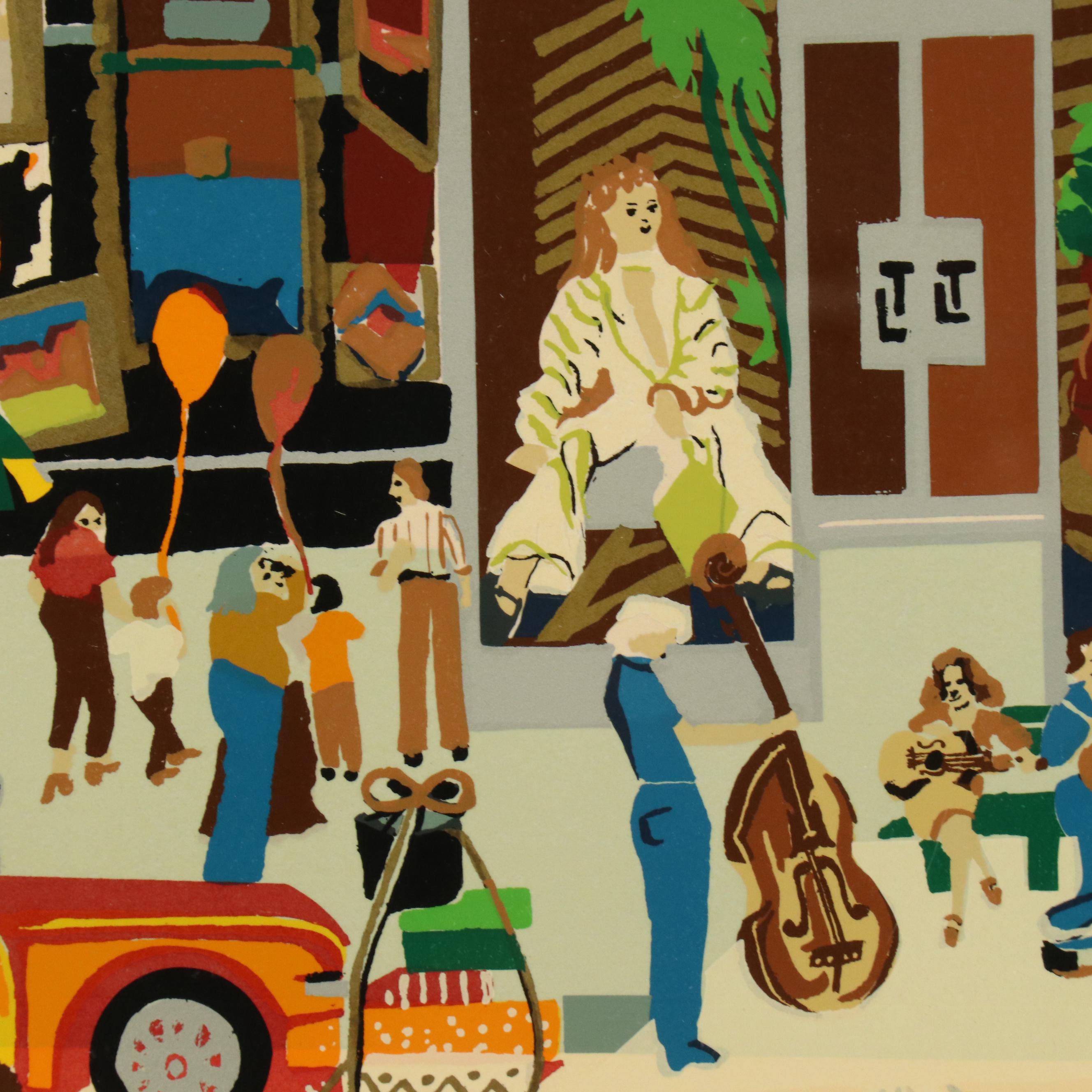 Melanie Taylor Kent Signed Serigraph "Rodeo Drive," 1981