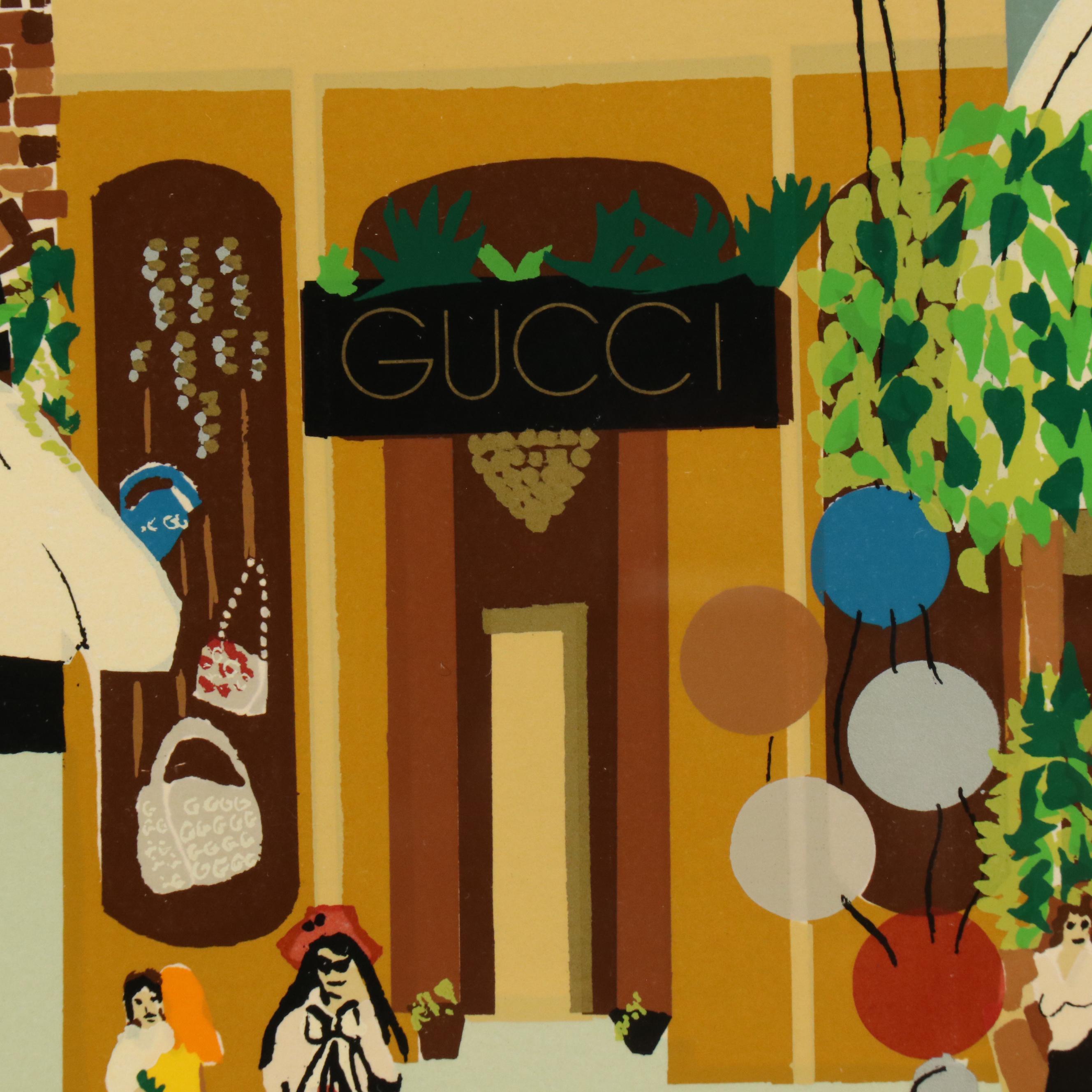 Melanie Taylor Kent Signed Serigraph "Rodeo Drive," 1981