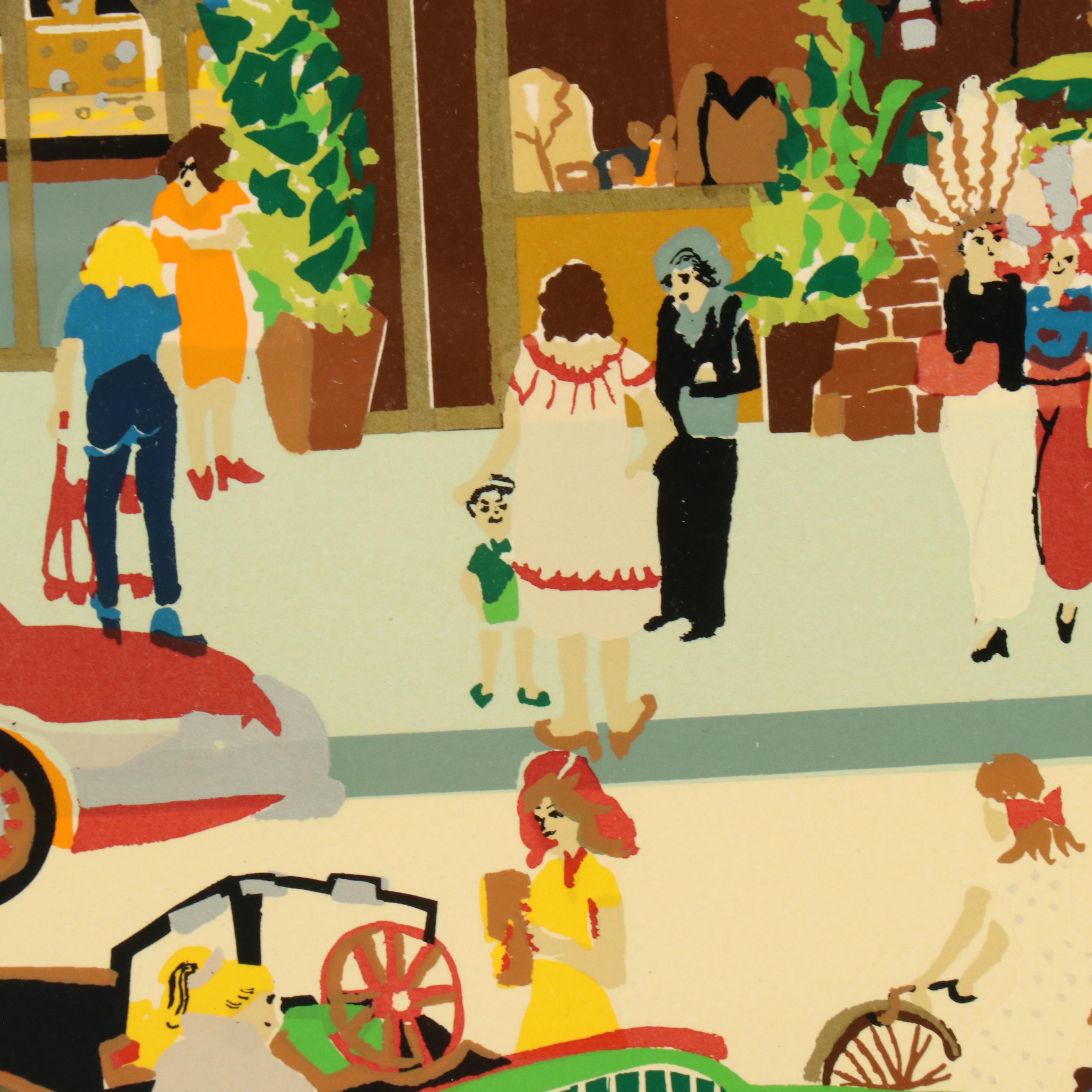 Melanie Taylor Kent Signed Serigraph "Rodeo Drive," 1981