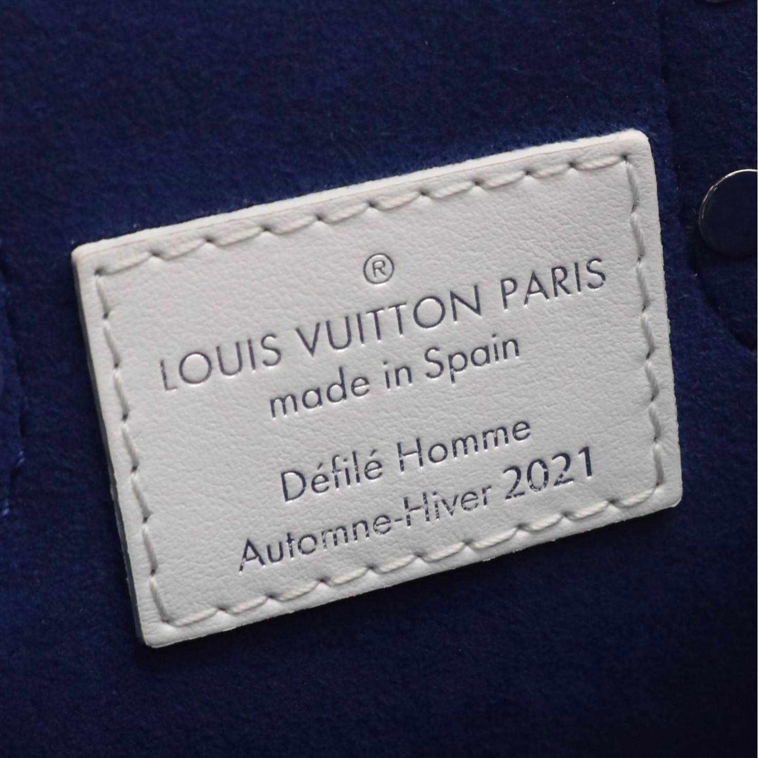 Louis Vuitton XS Everyday Sac Plat Two-Way Tote in Blue and White Calf Leather