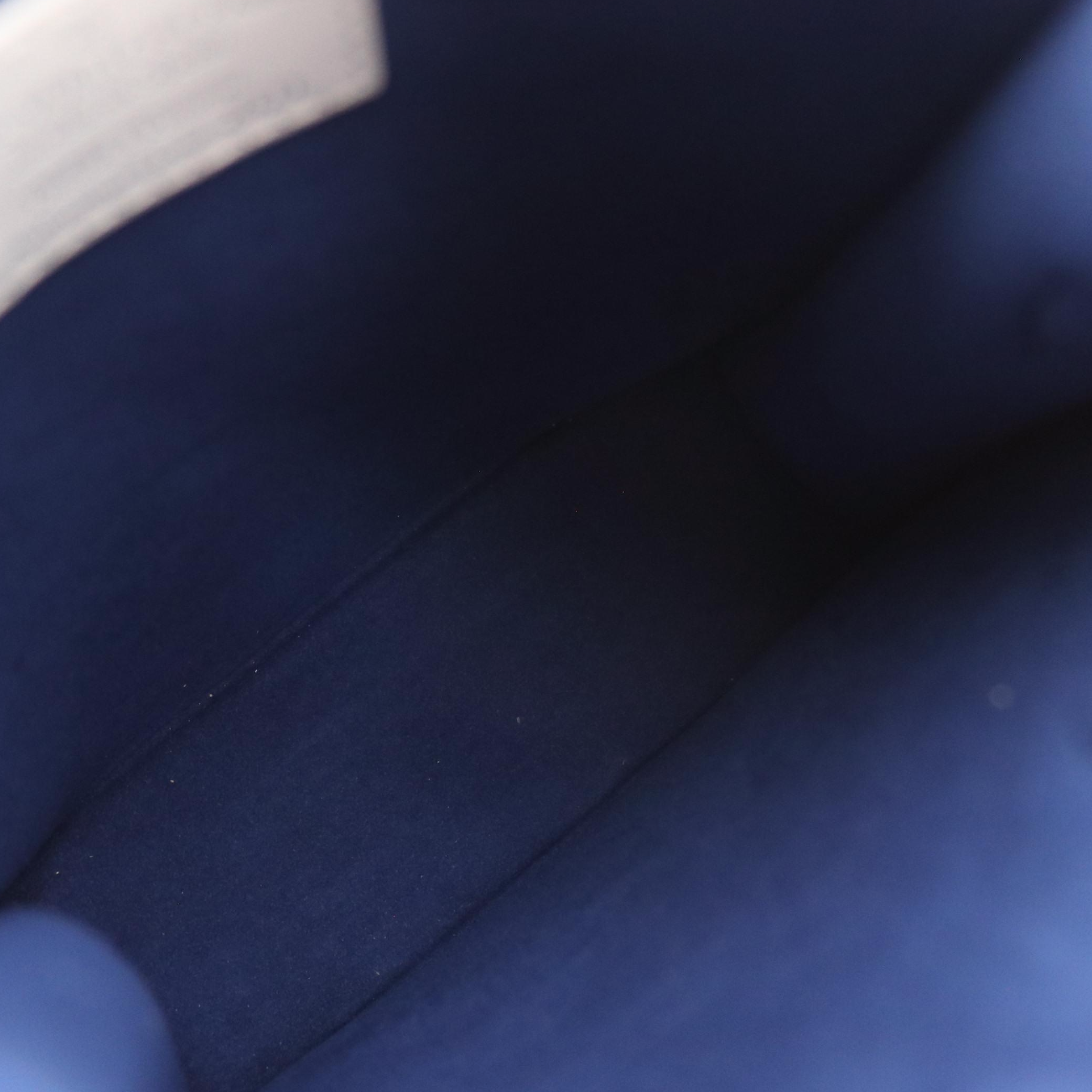 Louis Vuitton XS Everyday Sac Plat Two-Way Tote in Blue and White Calf Leather