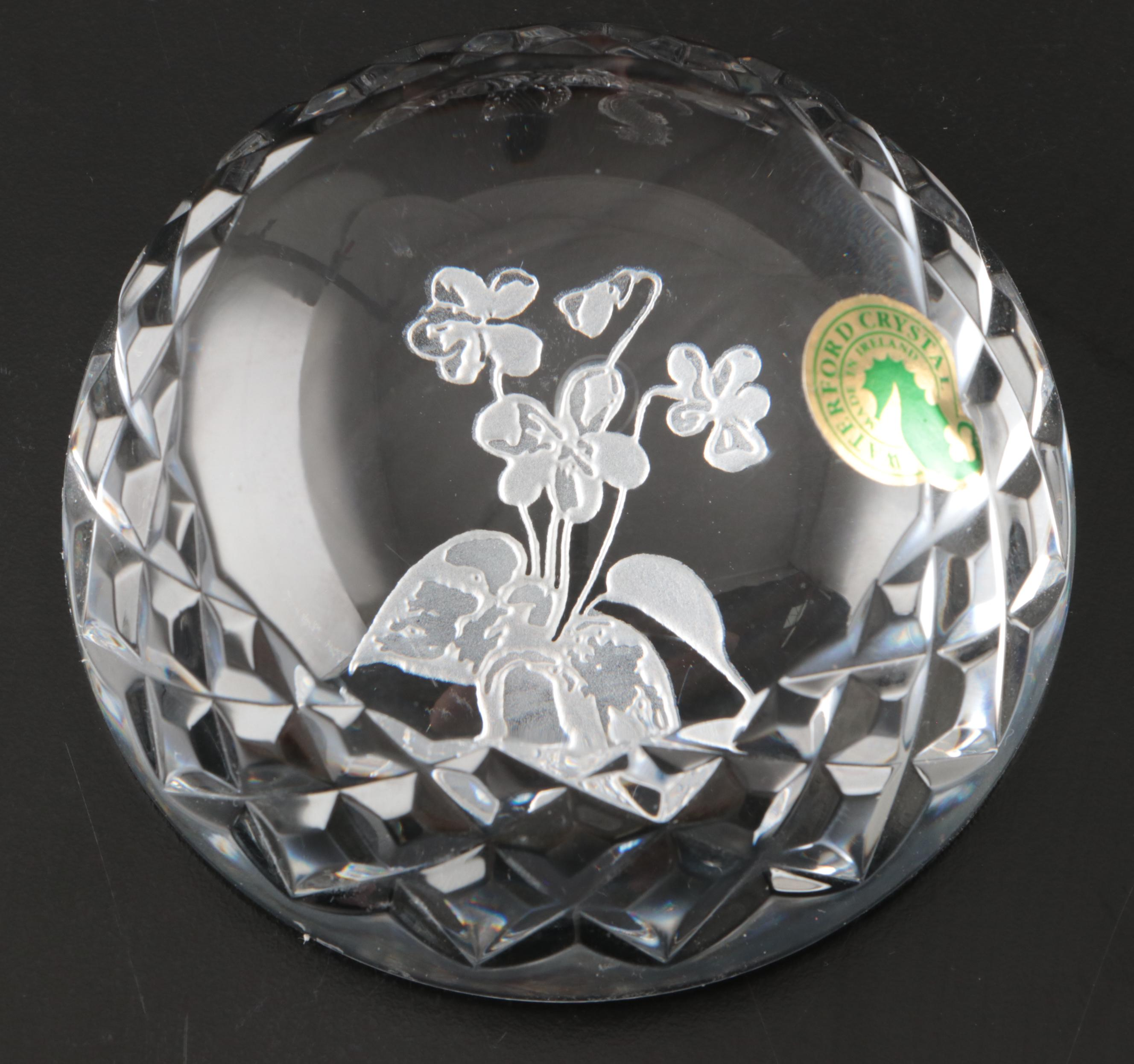 Waterford Crystal and Mikasa Figurines and Bowl