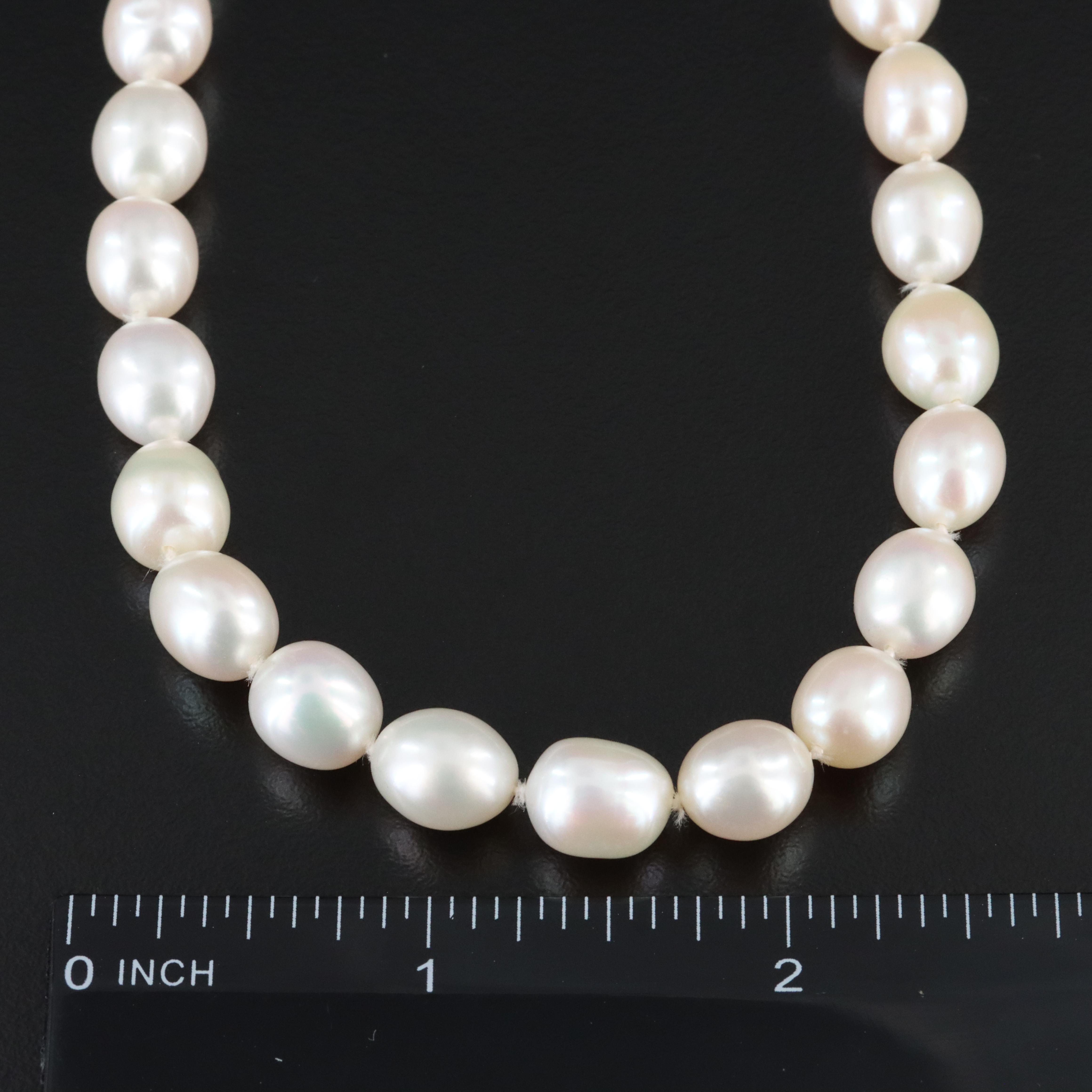 Sterling Pearl Rose Necklace