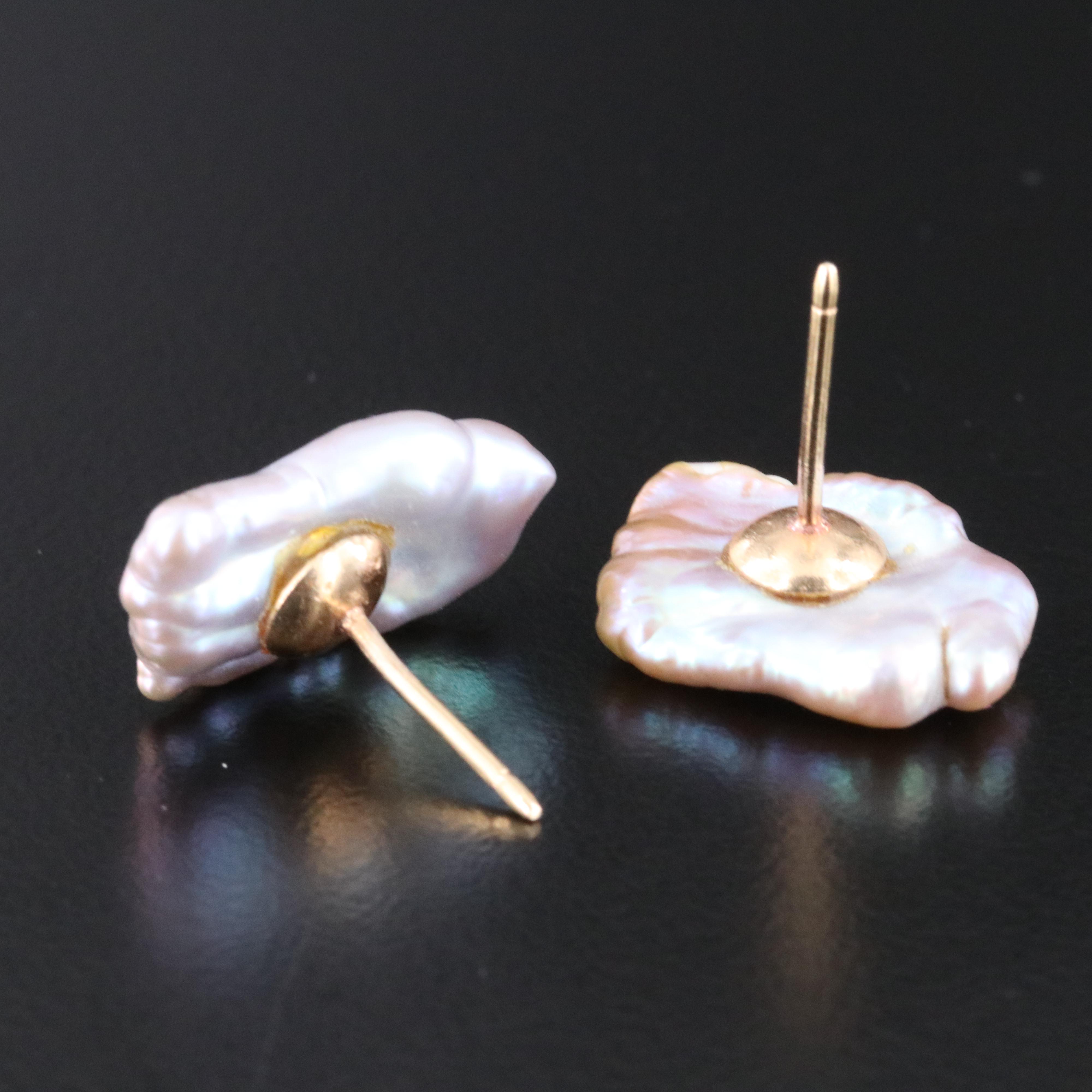 14K Pearl Earrings