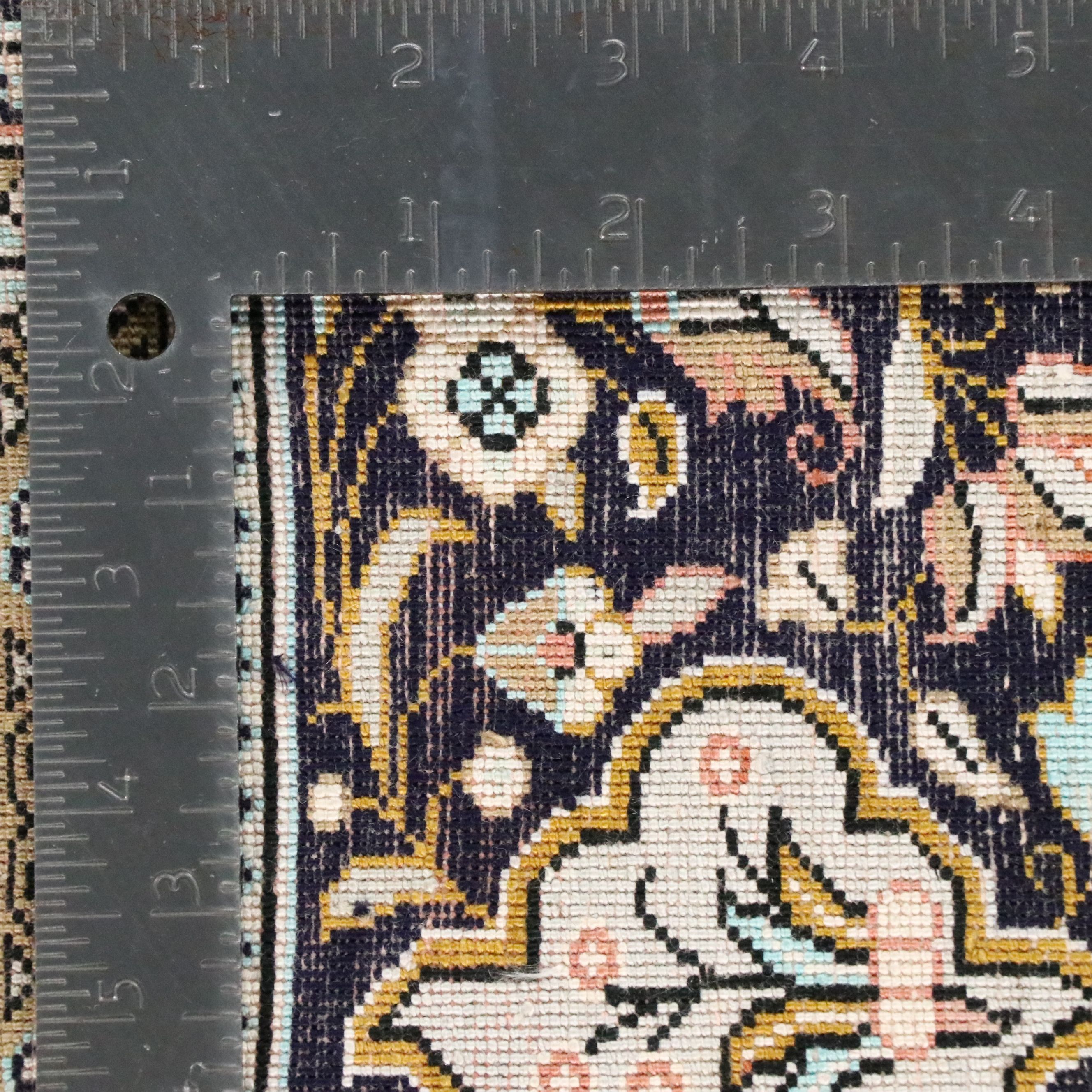 4'9 x 7'8 Hand-Knotted Persian Silk Pictorial Hunt Scene Area Rug