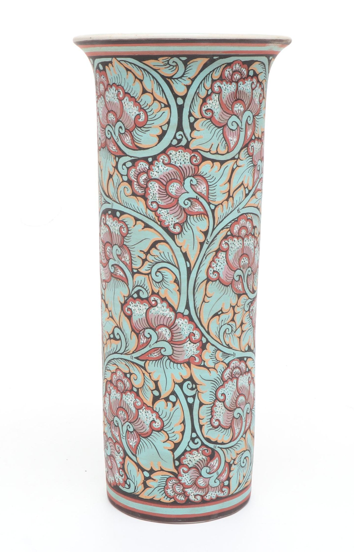 Baan Celadon Thai Foliage Ceramic Vase