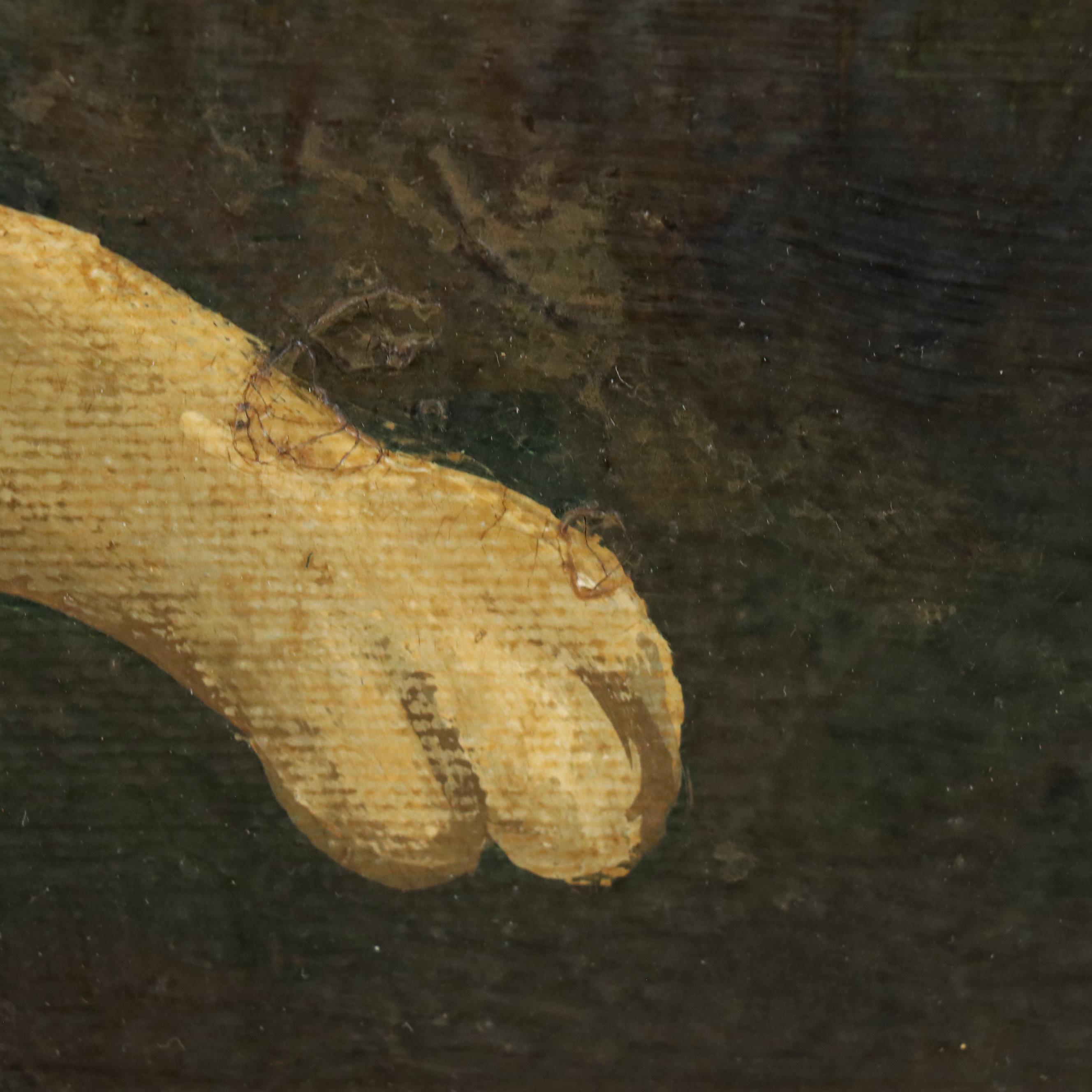 William Skilling Oil Painting of Greyhound and Terrier, Mid-20th Century