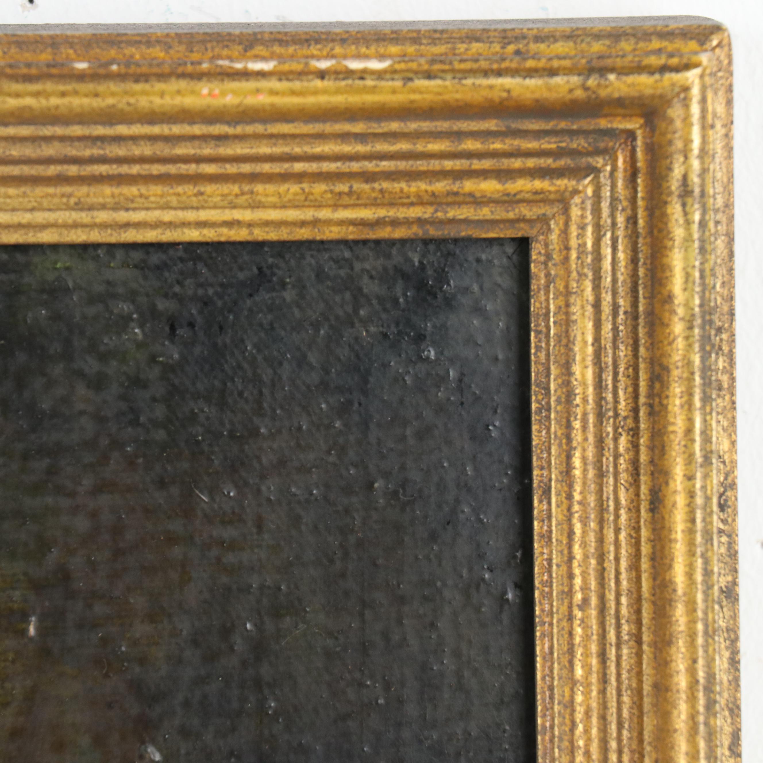 William Skilling Oil Painting of Greyhound and Terrier, Mid-20th Century