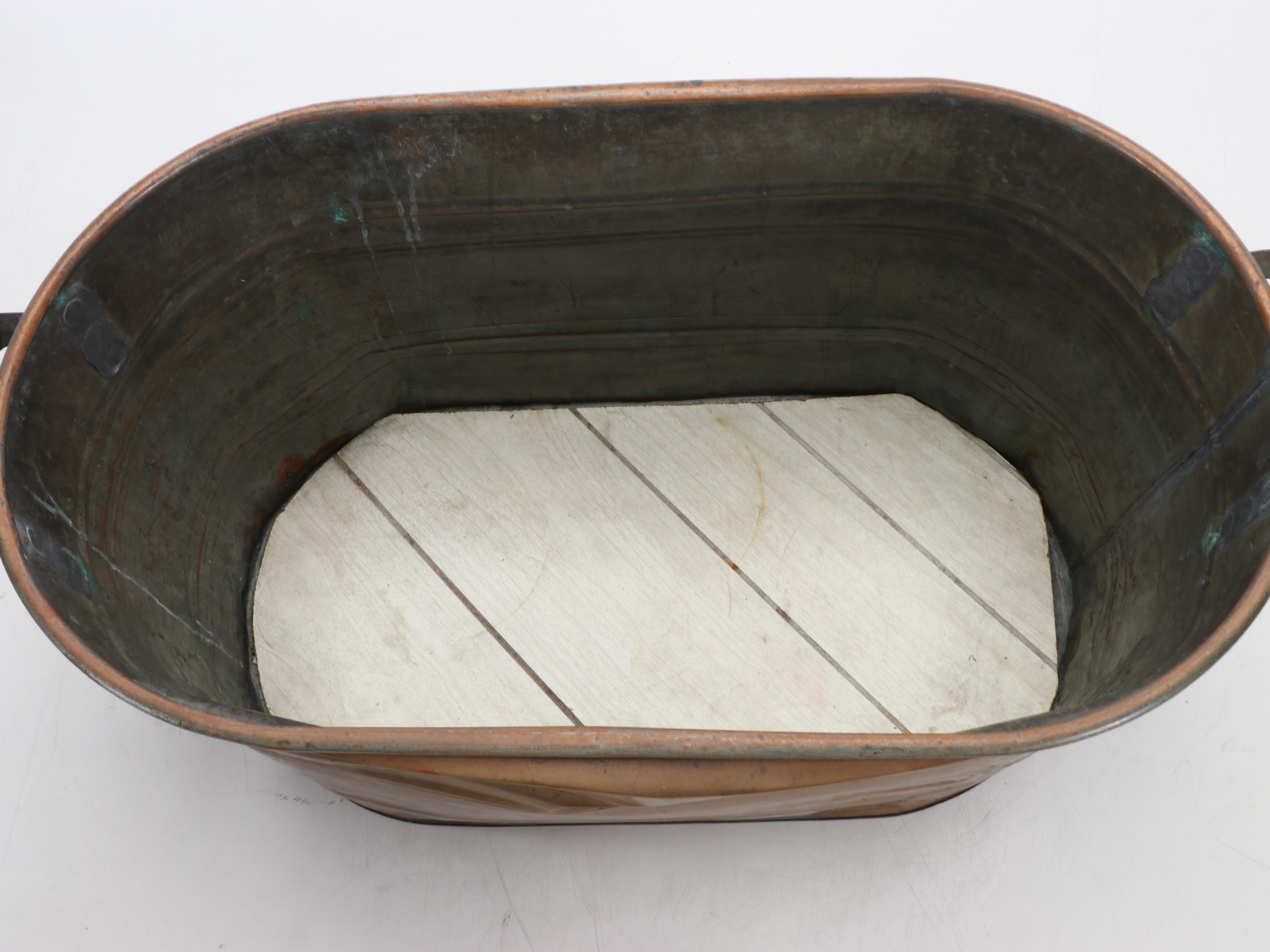 Copper Boiler Tub with Lid, 20th Century