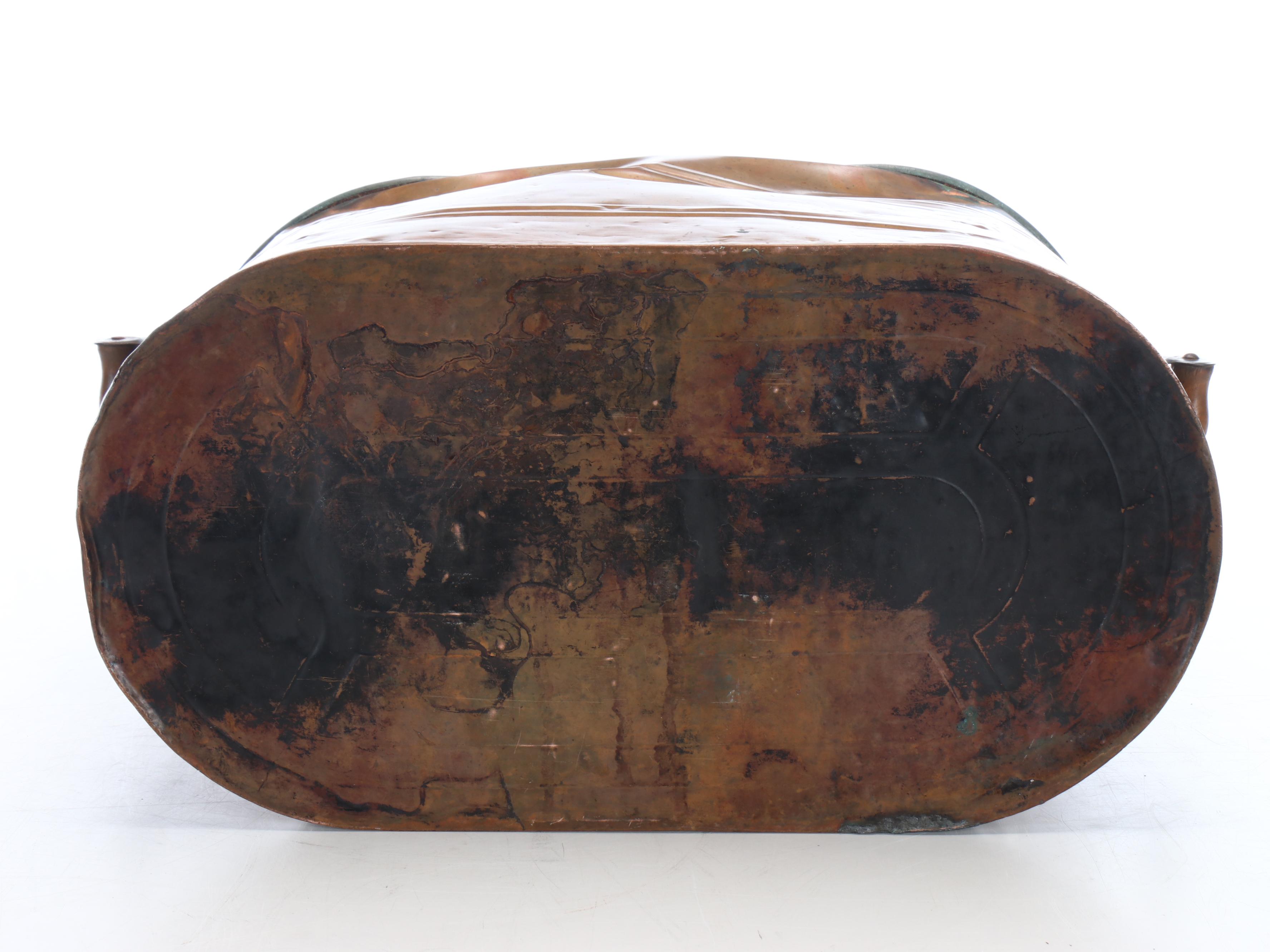 Copper Boiler Tub with Lid, 20th Century