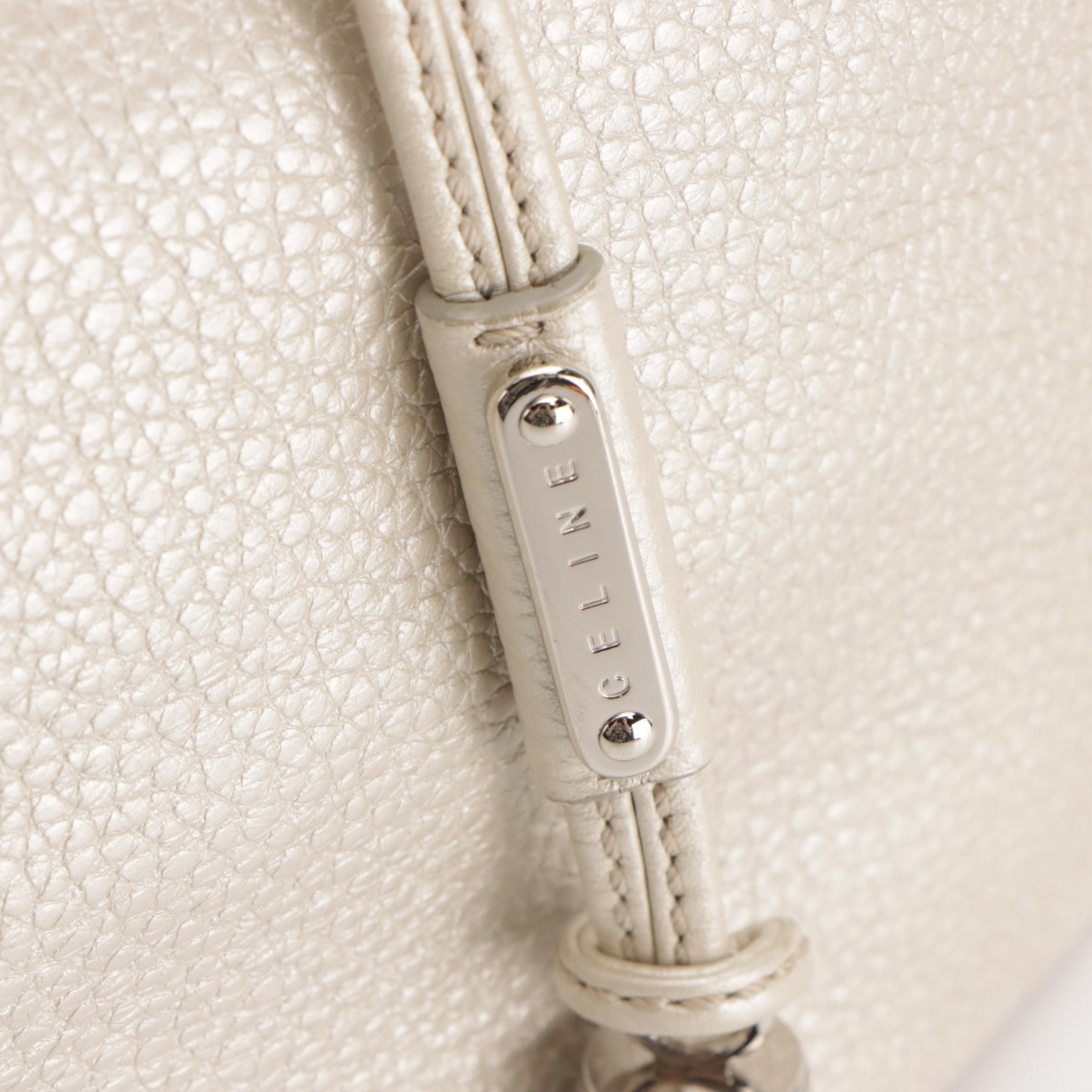 Celine Bittersweet Hobo Bag in Shimmery Grained Calfskin Leather