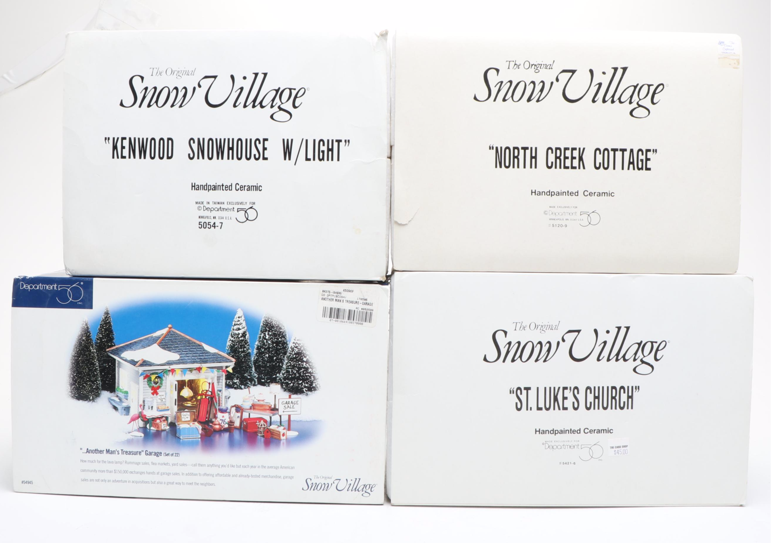 Department 56 Snow Village "Another Man's Treasure" and More Snow Village Decor