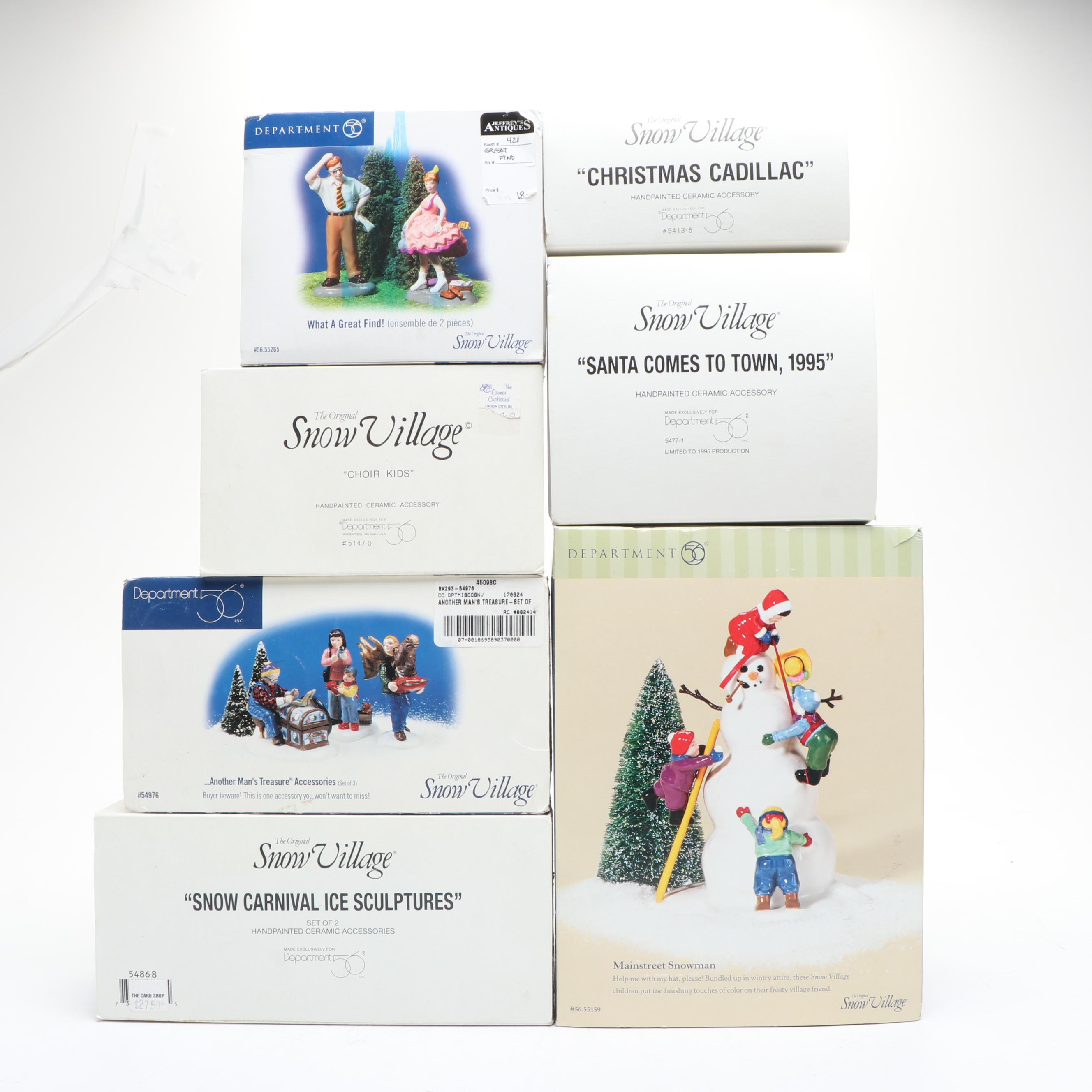 Department 56 Snow Village "Another Man's Treasure" and More Snow Village Decor