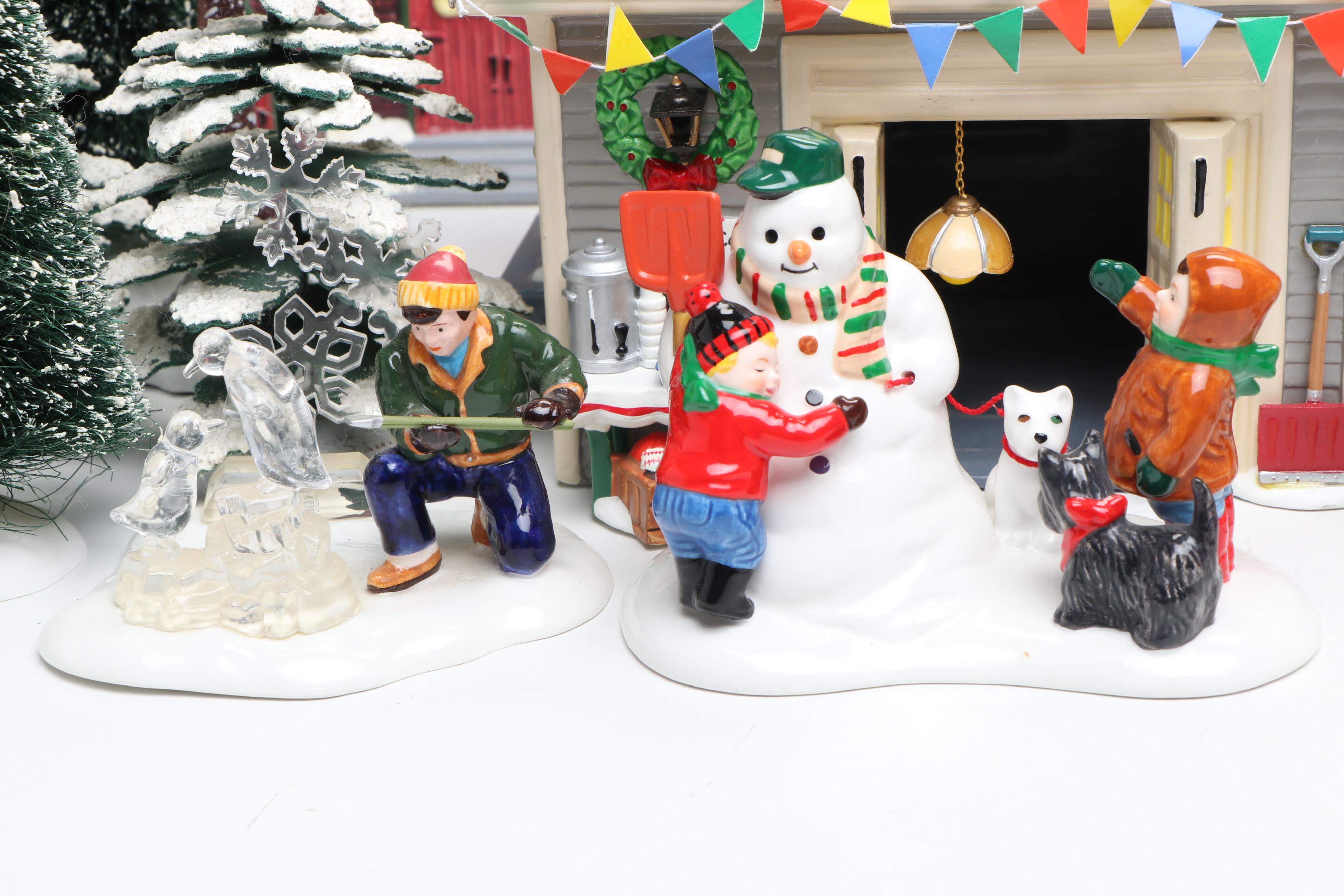 Department 56 Snow Village "Another Man's Treasure" and More Snow Village Decor