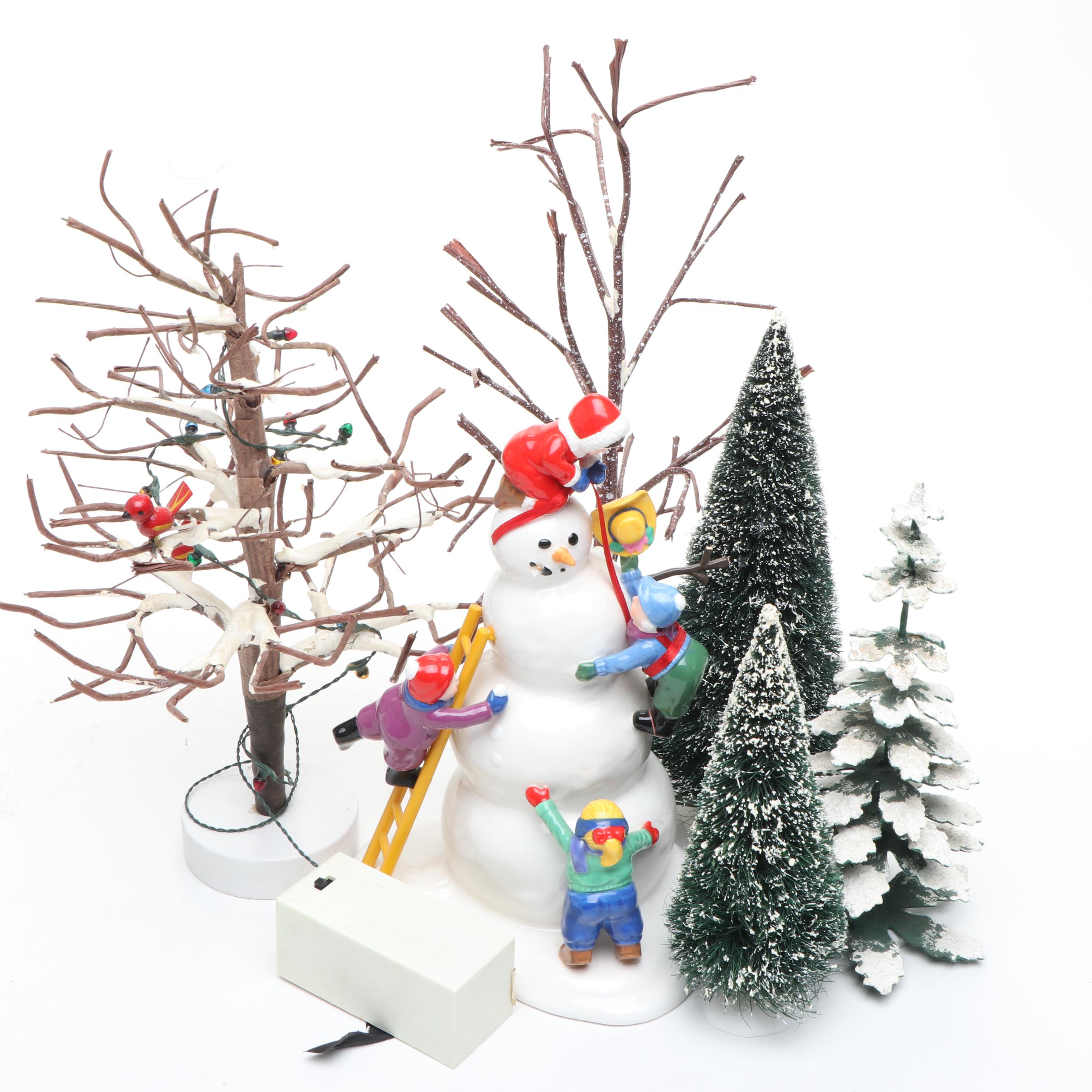 Department 56 Snow Village "Another Man's Treasure" and More Snow Village Decor