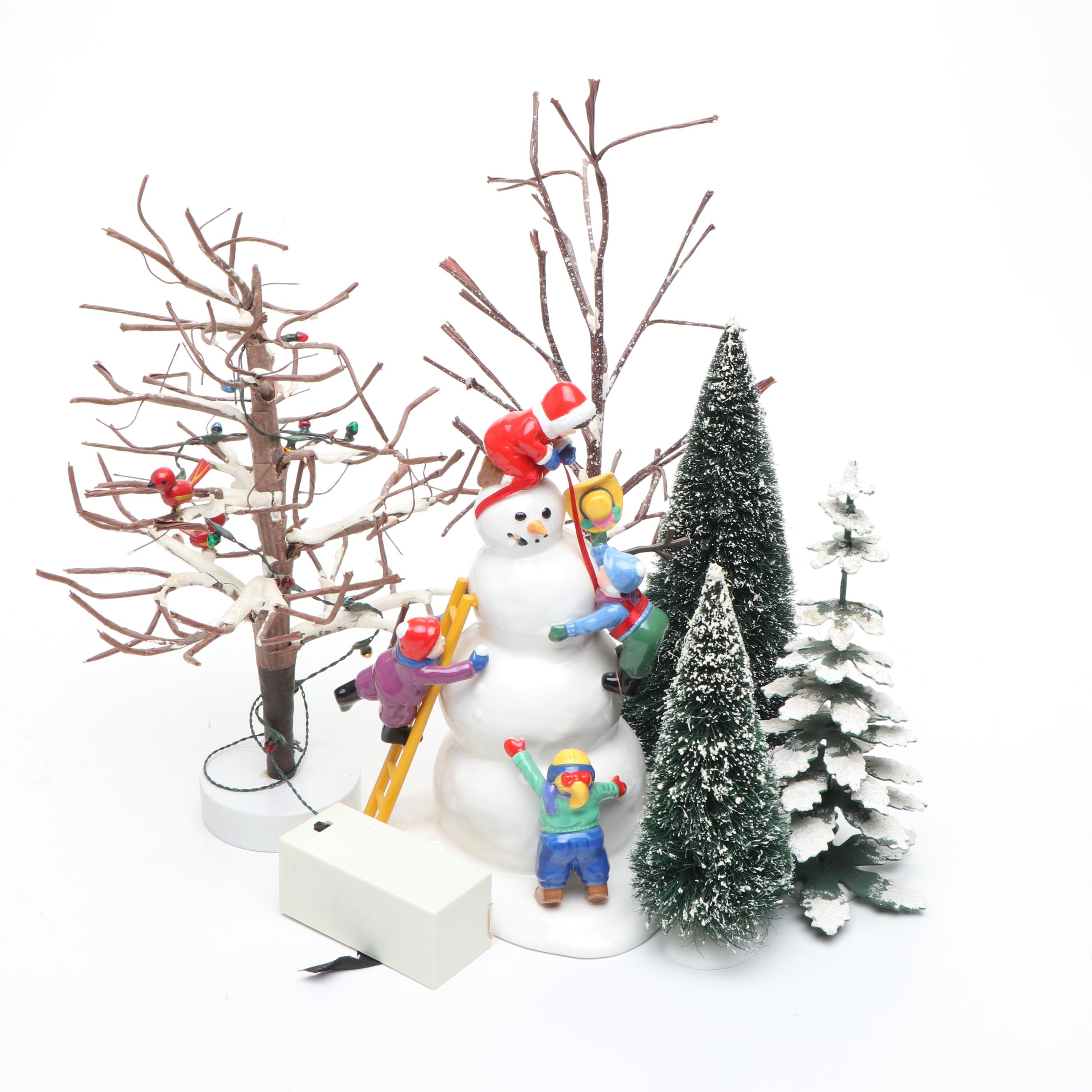 Department 56 Snow Village "Another Man's Treasure" and More Snow Village Decor