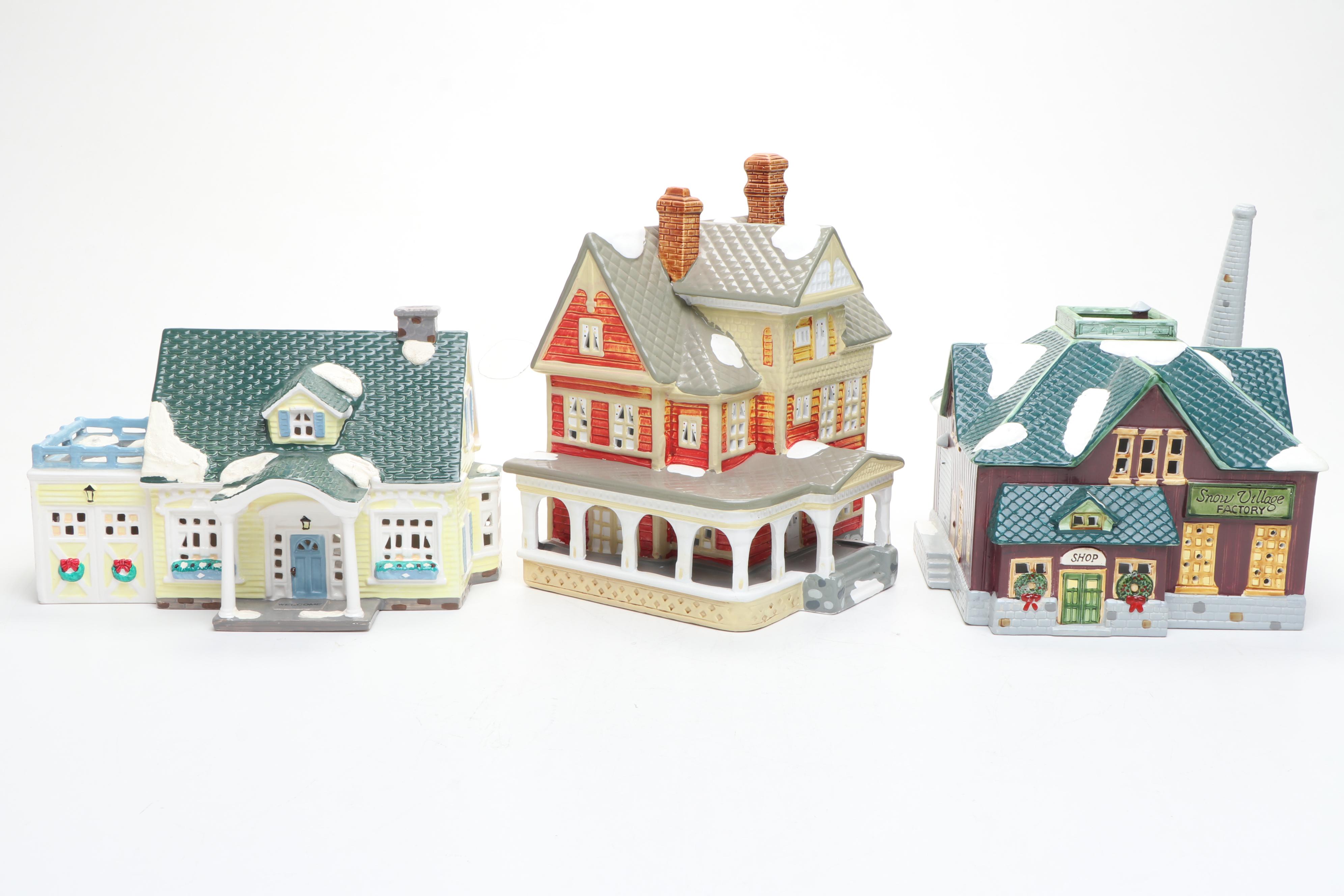 Department 56 Snow Village "Another Man's Treasure" and More Snow Village Decor