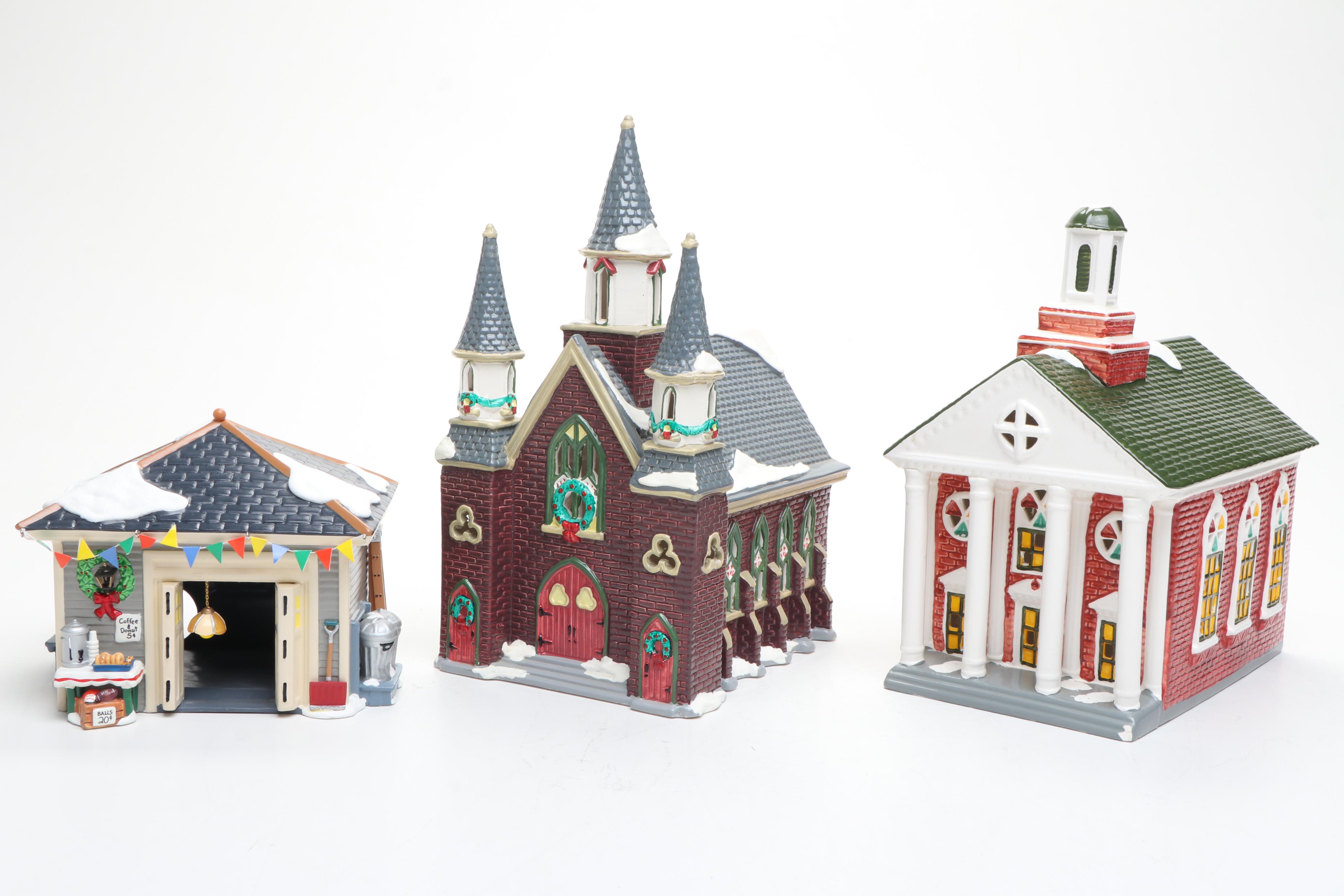 Department 56 Snow Village "Another Man's Treasure" and More Snow Village Decor