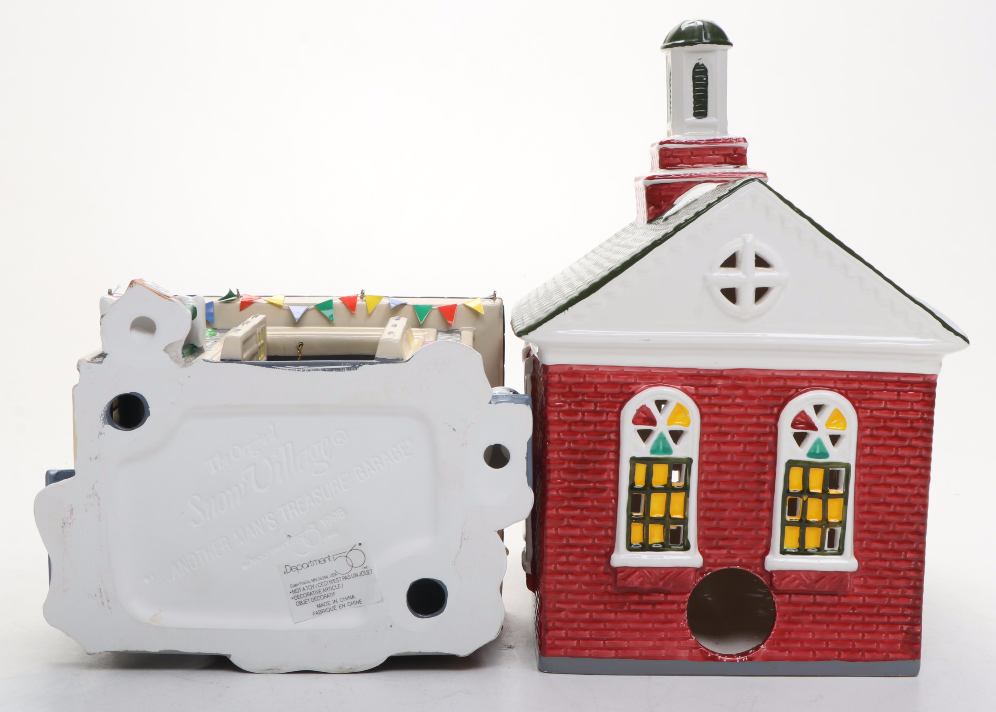 Department 56 Snow Village "Another Man's Treasure" and More Snow Village Decor