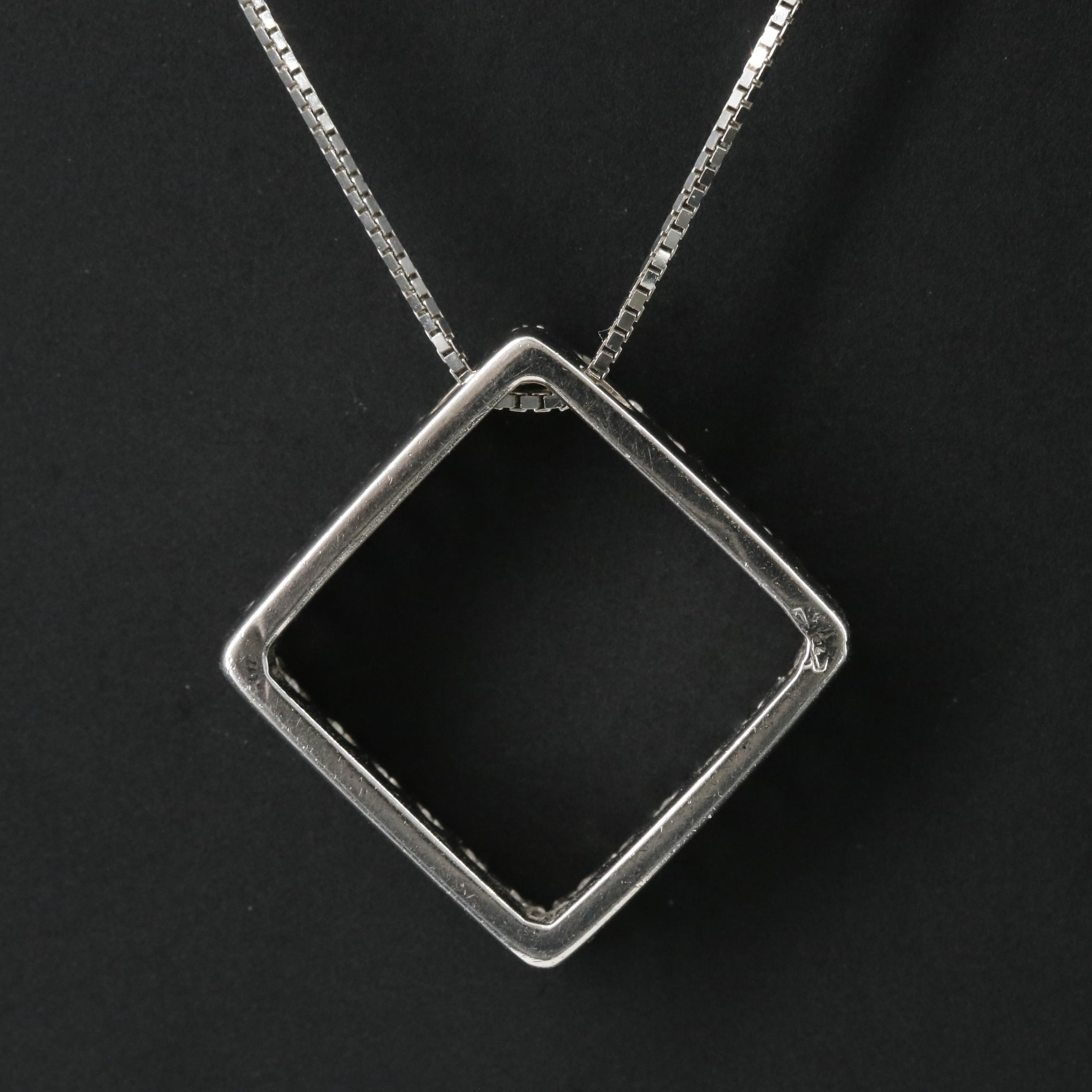 18K 0.18 CTW Diamond Pendant Necklace