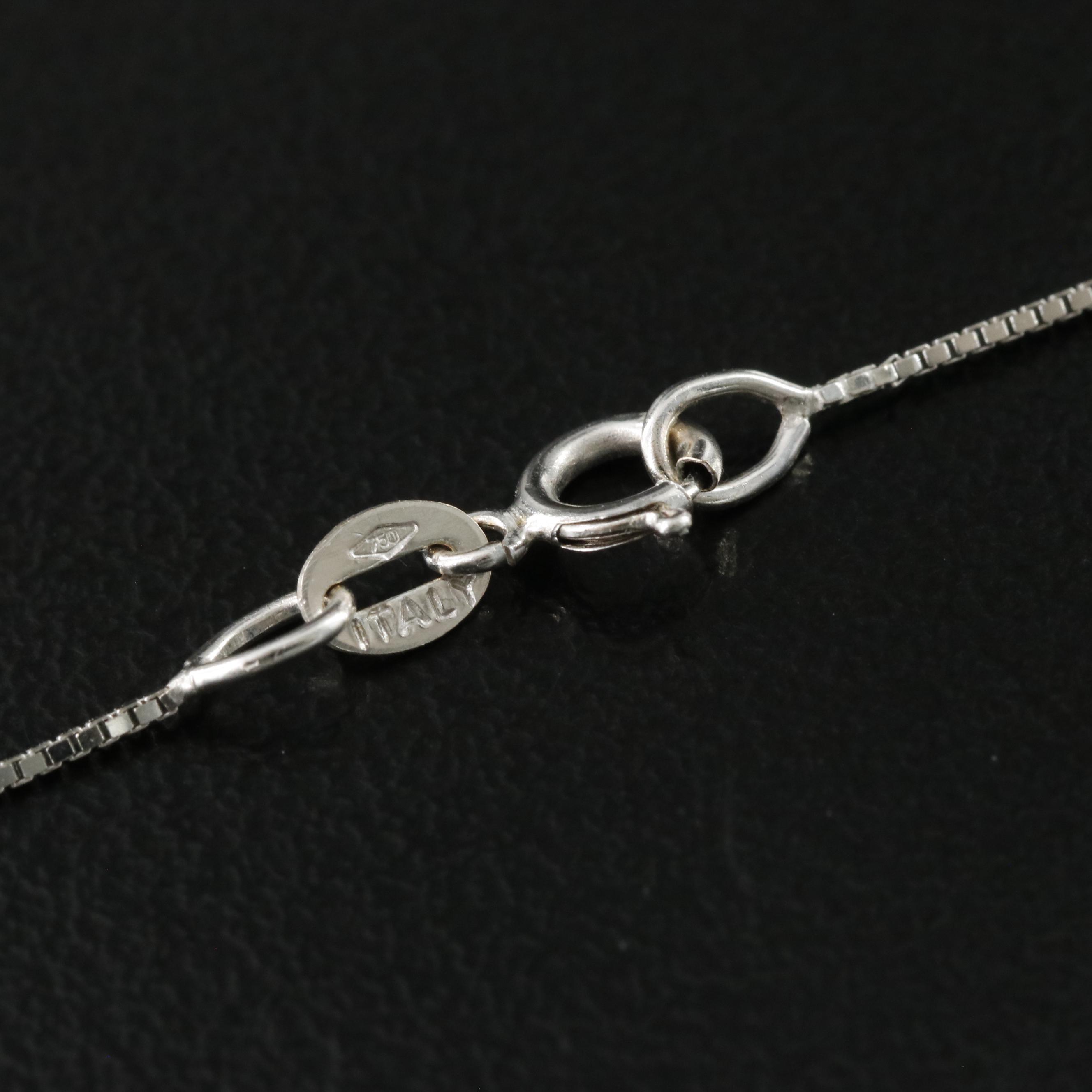 18K 0.18 CTW Diamond Pendant Necklace