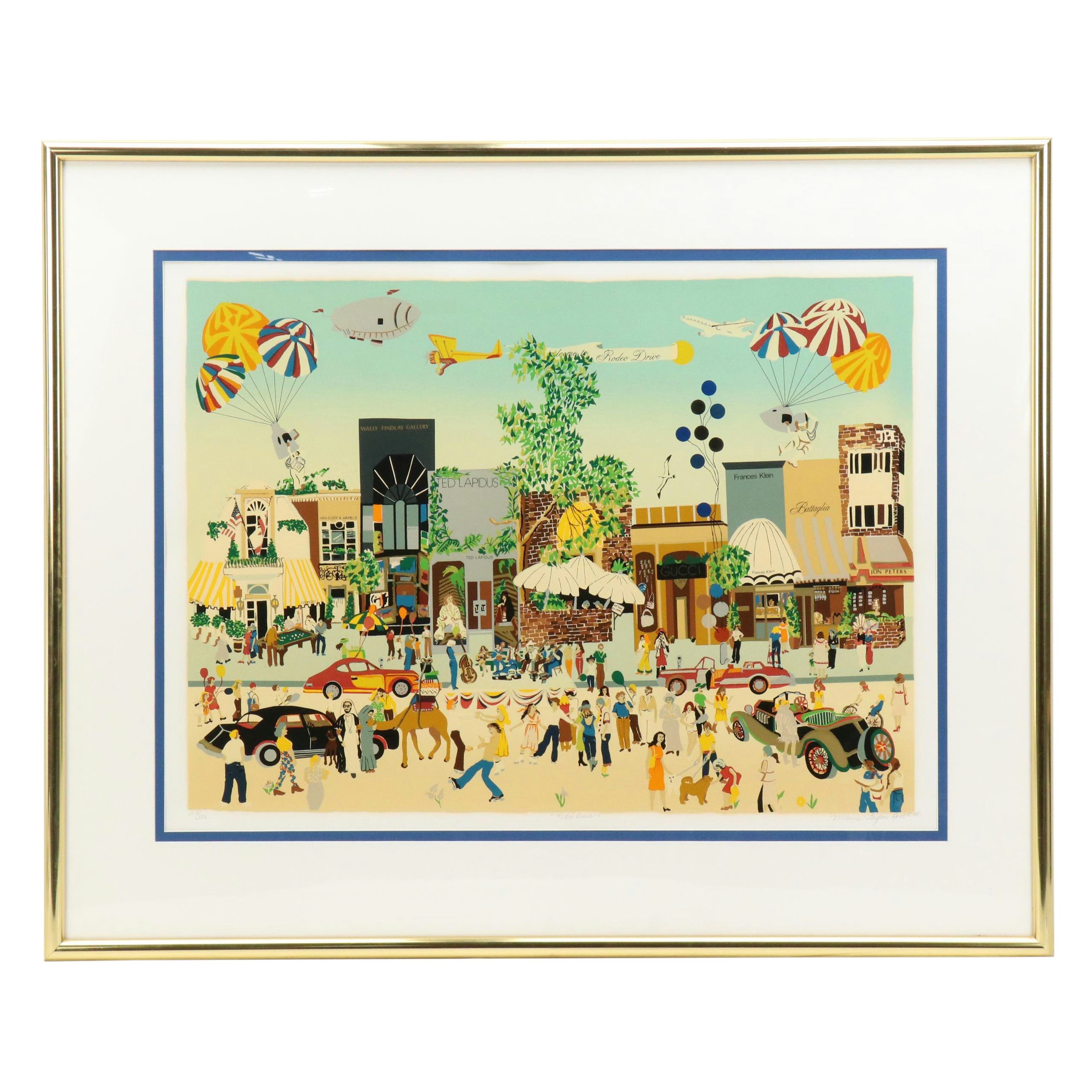 Melanie Taylor Kent Signed Serigraph "Rodeo Drive," 1981