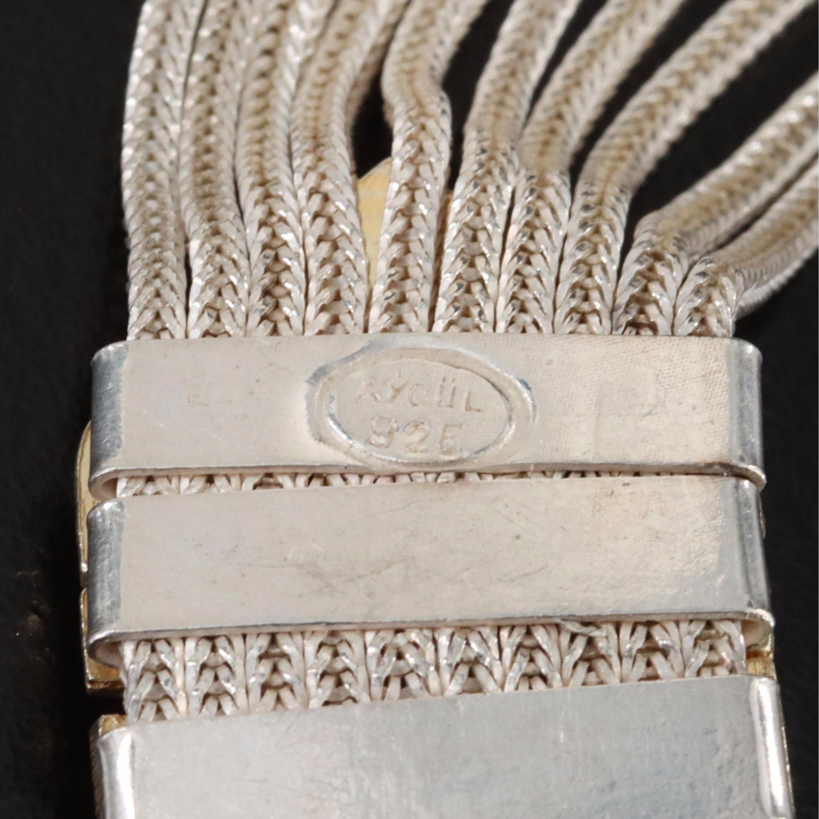 Turkish Aygül Sterling Amethyst and Garnet Necklace