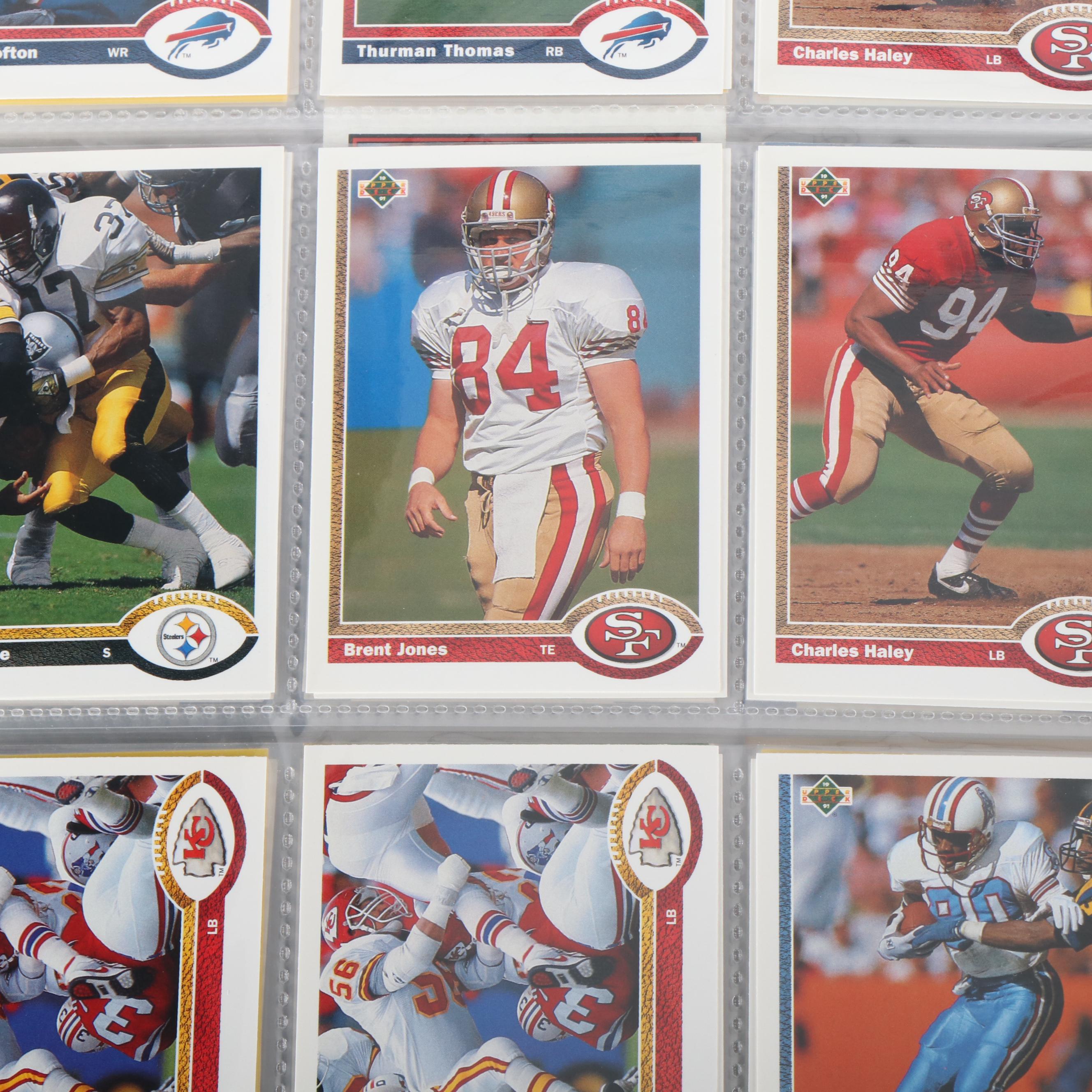 Collection of Baseball, Football and Other Sports Cards, Including Signatutures