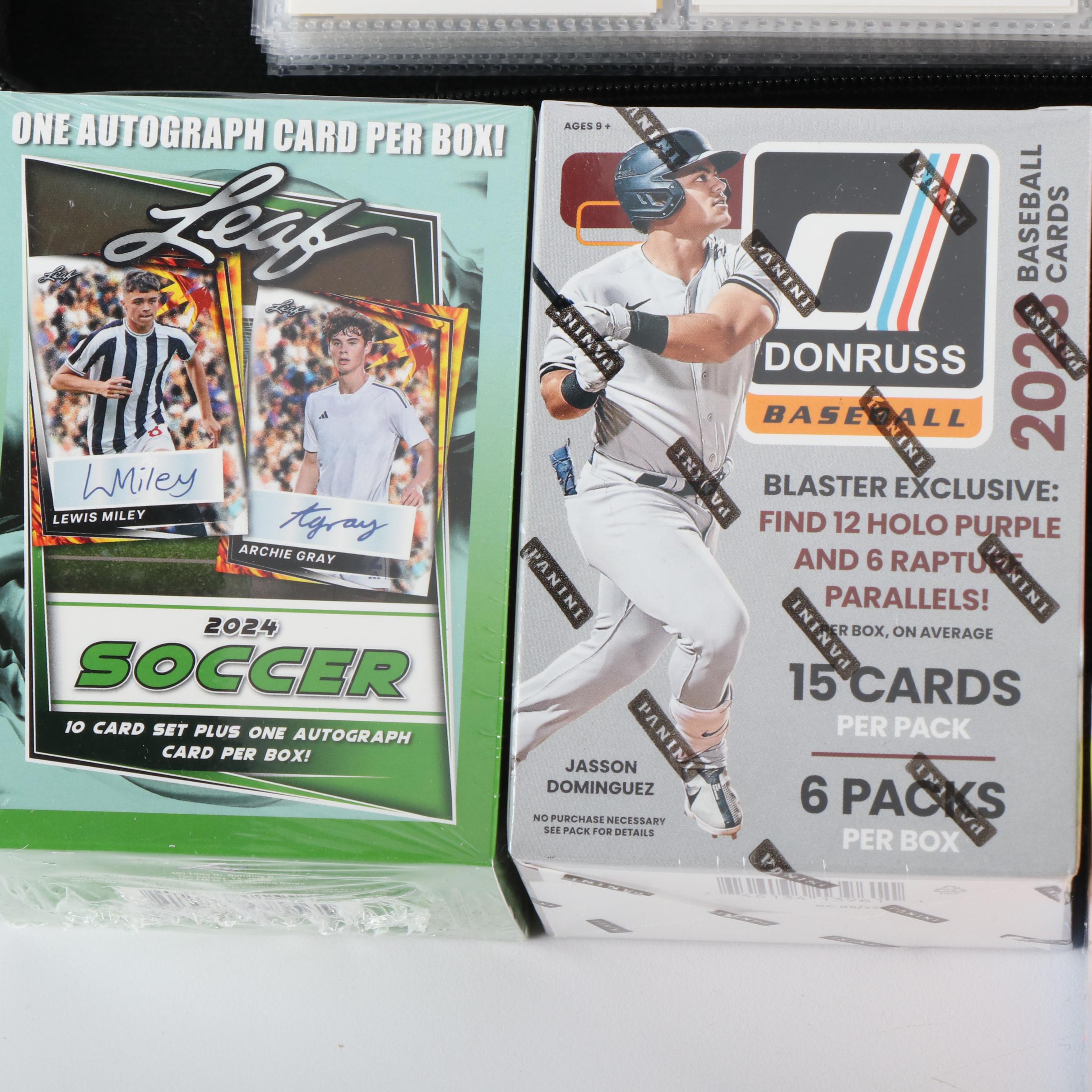 Collection of Baseball, Football and Other Sports Cards, Including Signatutures