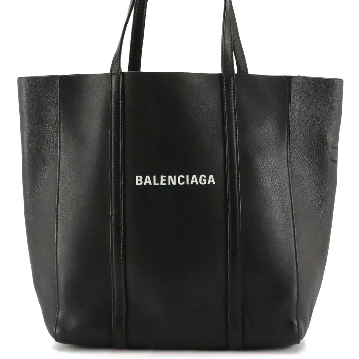 Balenciaga Small Everyday Tote in Black Calfskin Leather