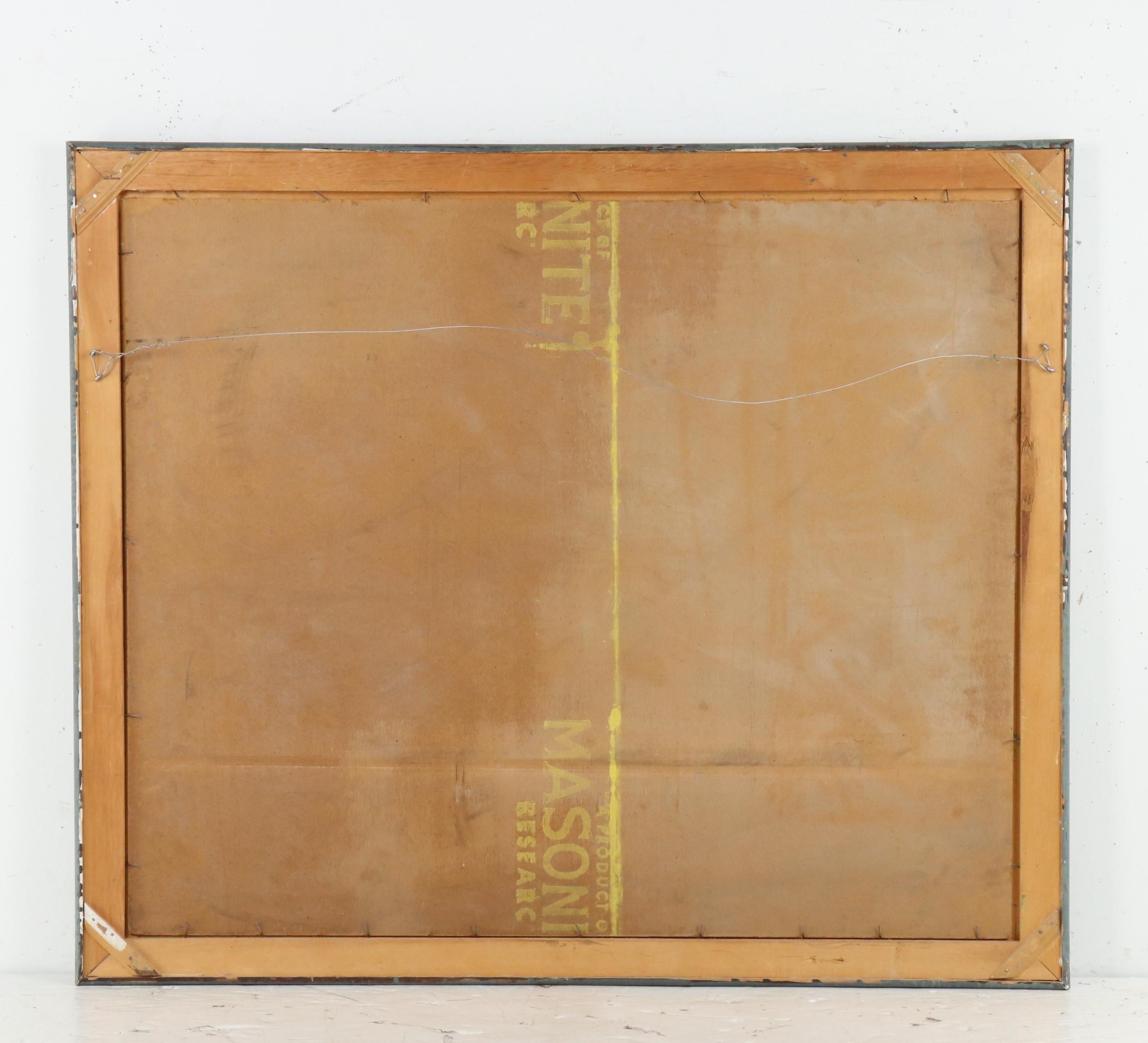 Hap Briere Large-Scale Oil Landscape Painting of Birch Forest, 1973