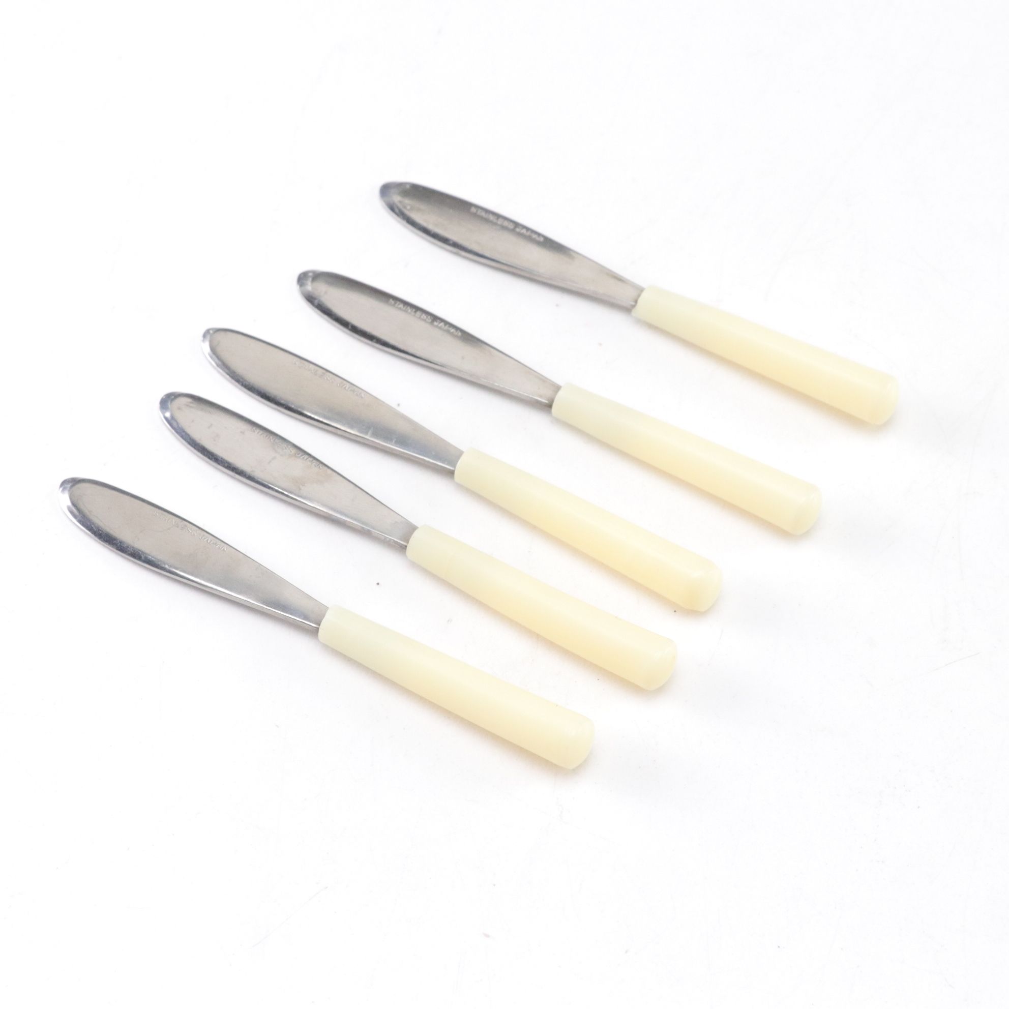 Mid Century Modern Stainless Steel Utensils with Amber Hobnail Ashtrays & More