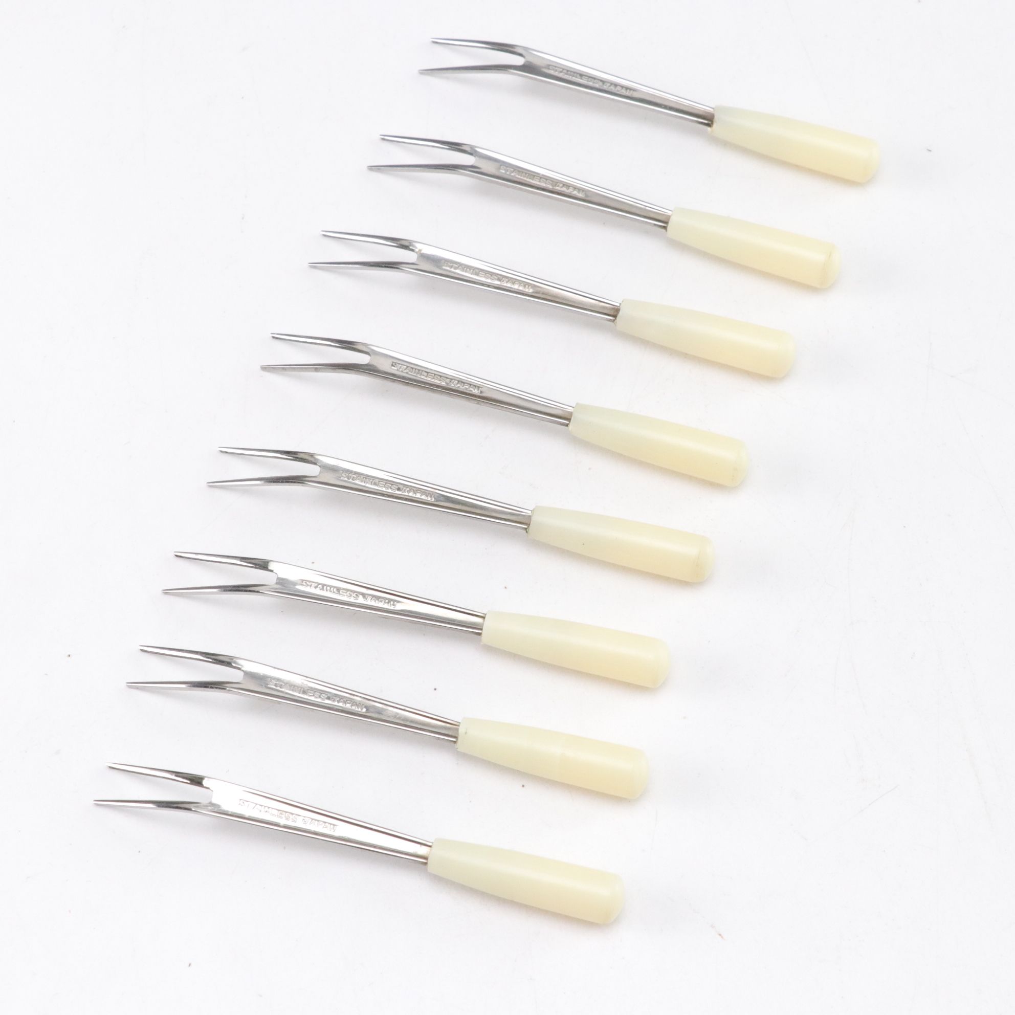 Mid Century Modern Stainless Steel Utensils with Amber Hobnail Ashtrays & More