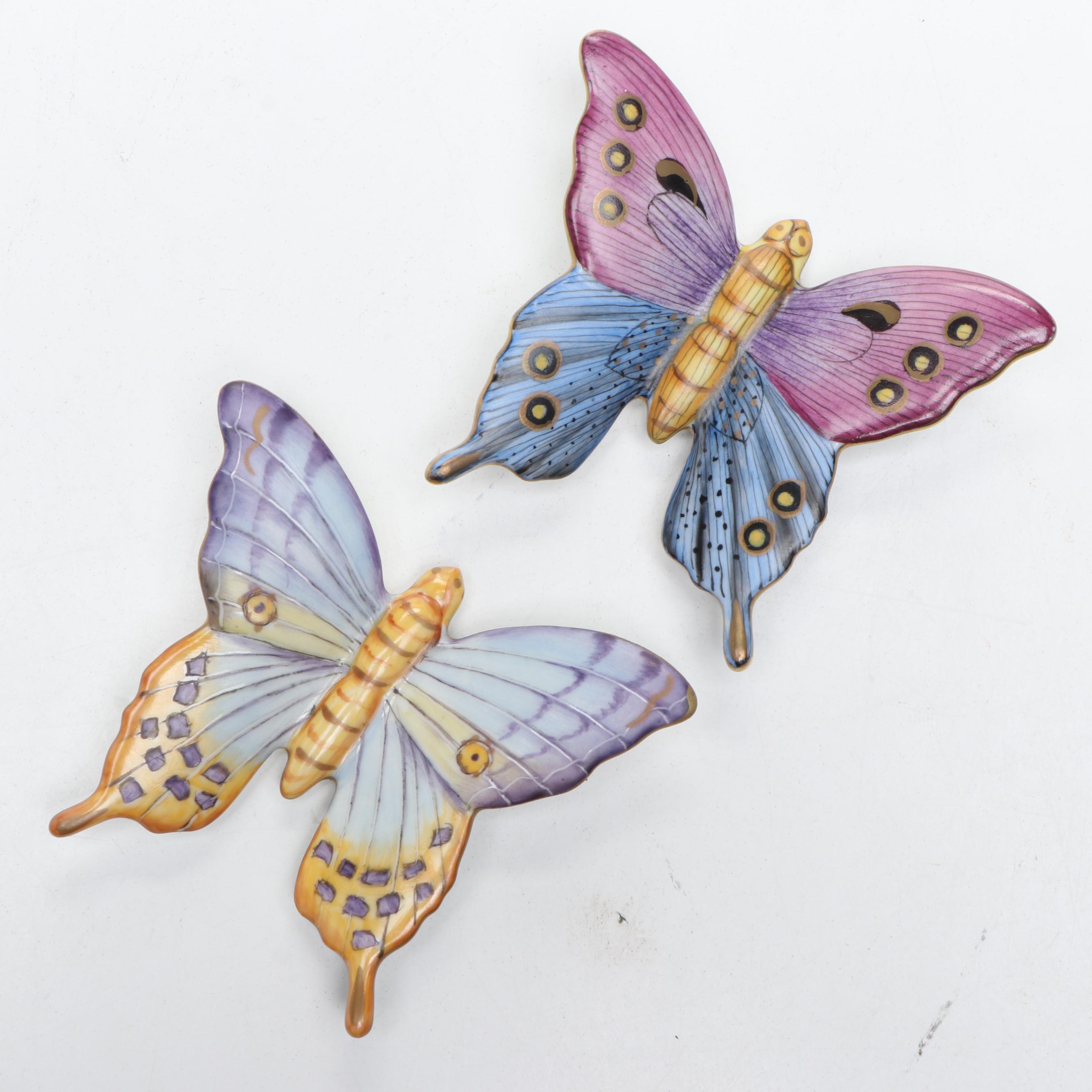 Anna Weatherley Hand-Painted Ceramic Butterflies