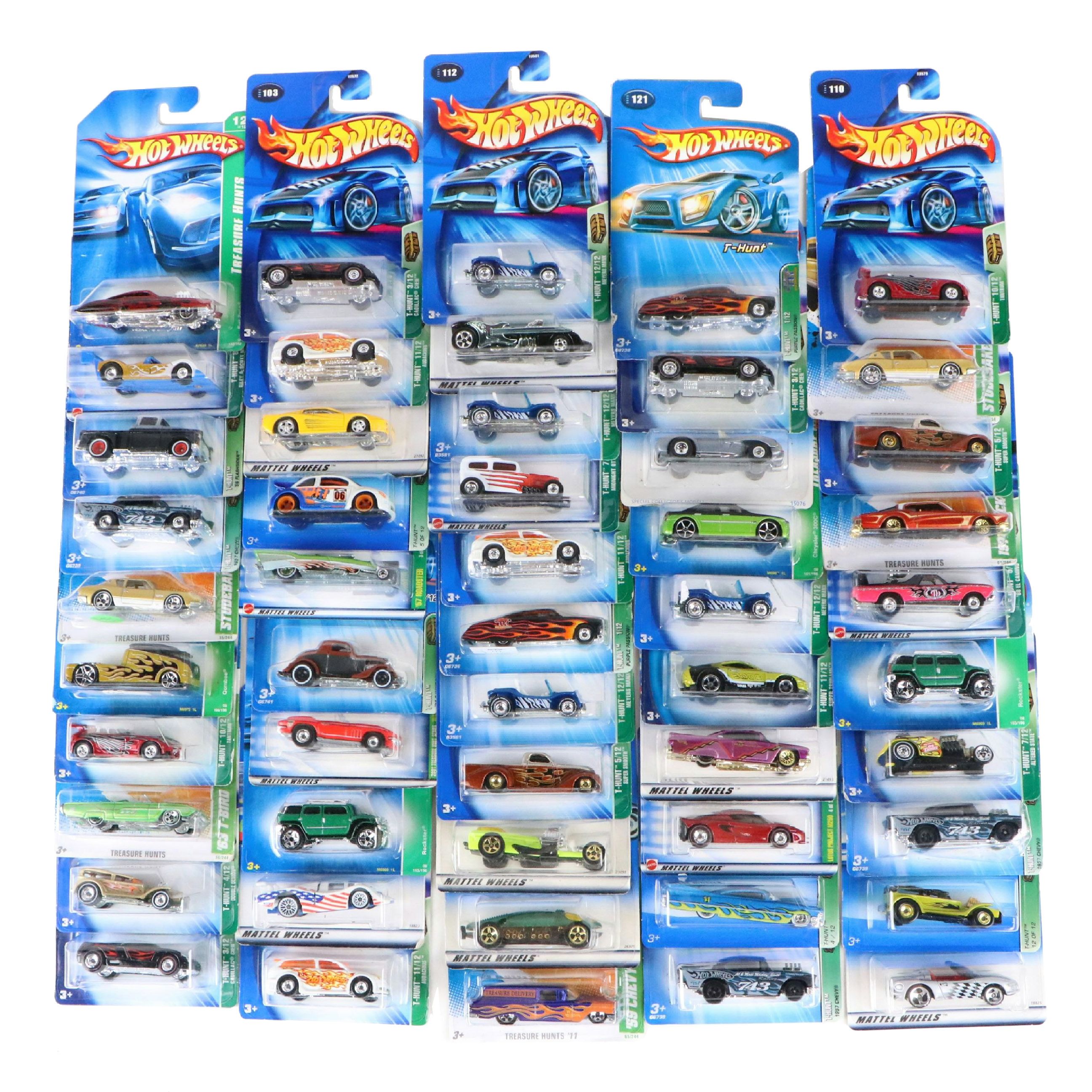 Hot Wheels "Midnight Otto" and More Treasure Hunt Series Diecast Cars